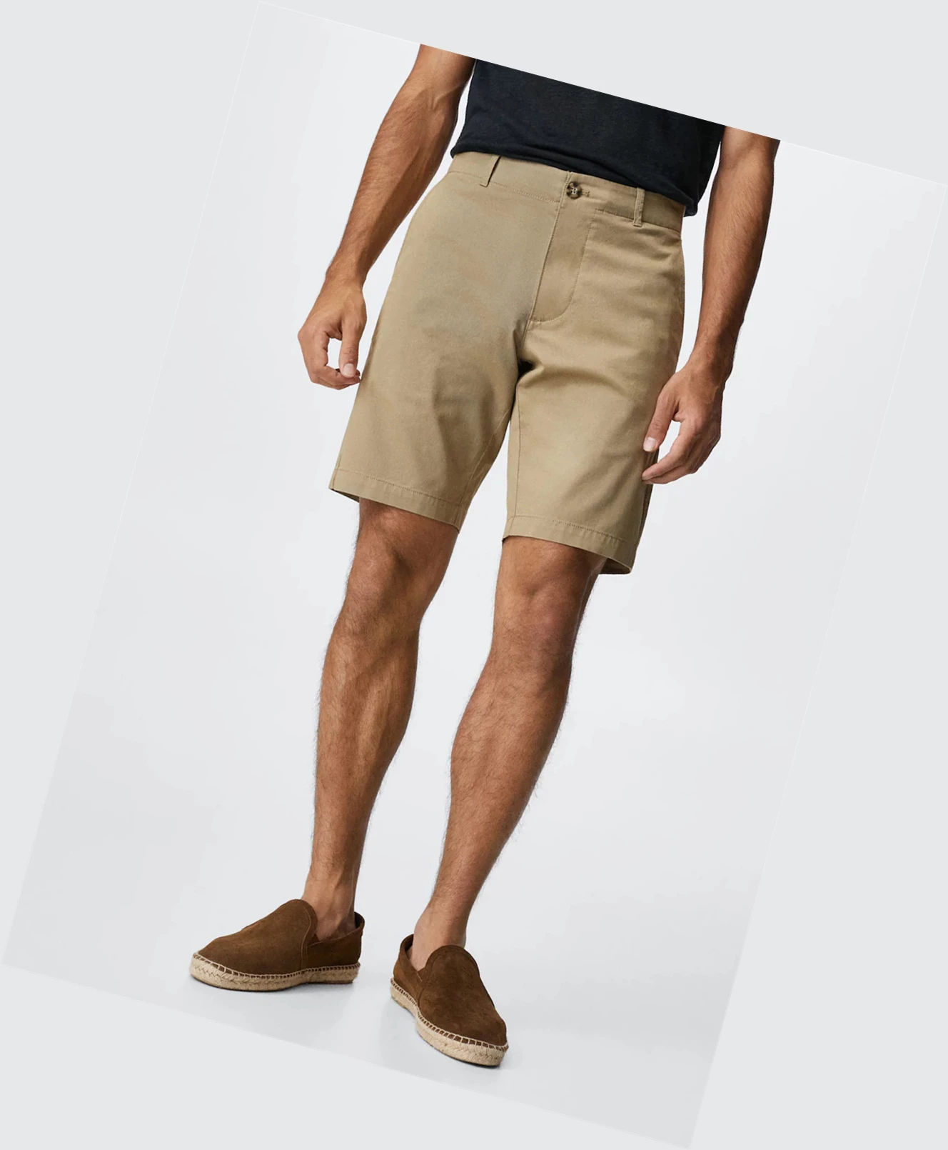 Bermudy Mango Chino Panske Hnede | SK859915