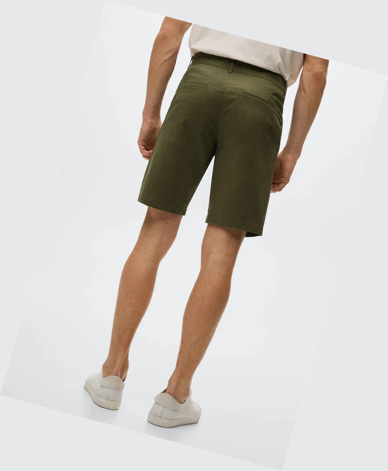 Bermudy Mango Chino Panske Zelene | SK859913