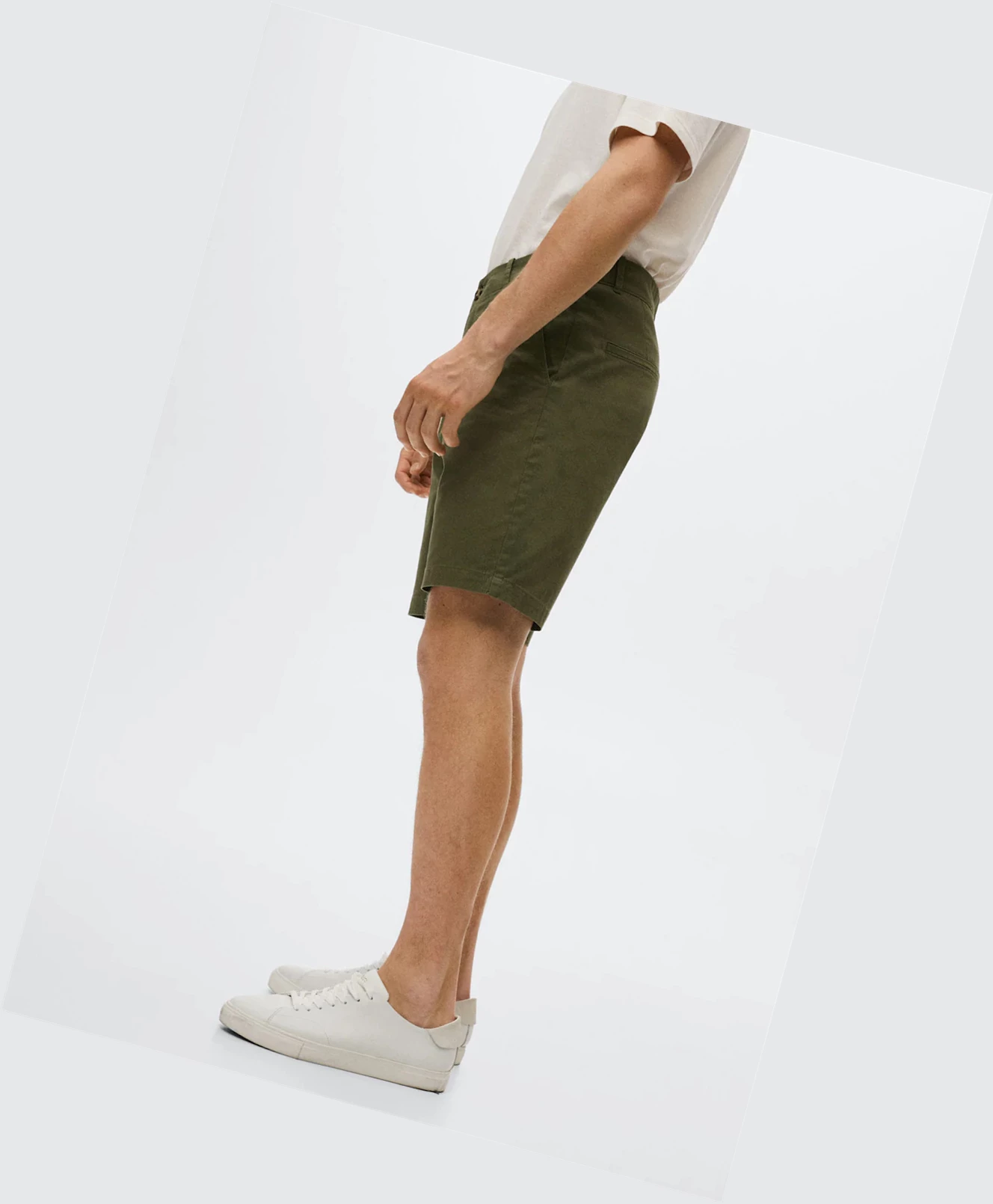 Bermudy Mango Chino Panske Zelene | SK859913