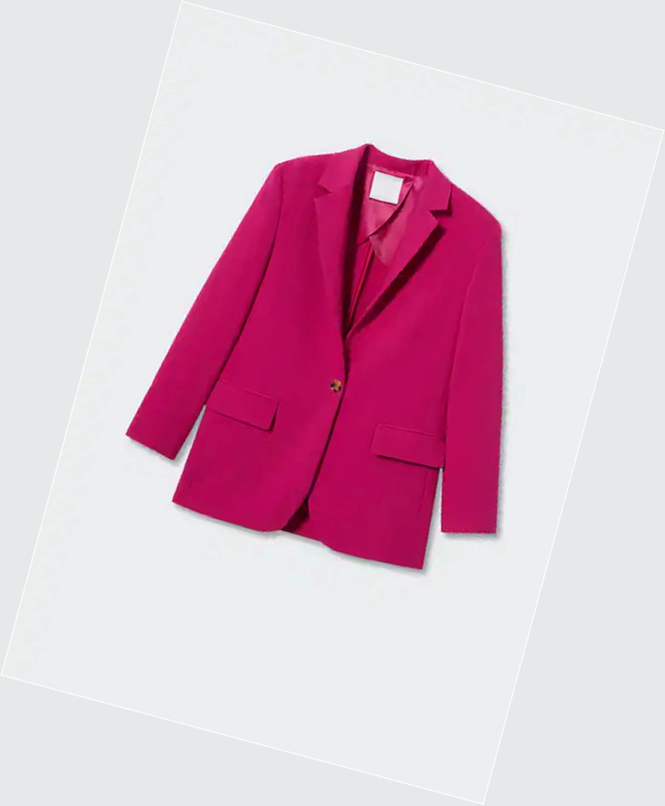 Blejzre Mango Peak Lapel Damske Fuchsie | SK859940