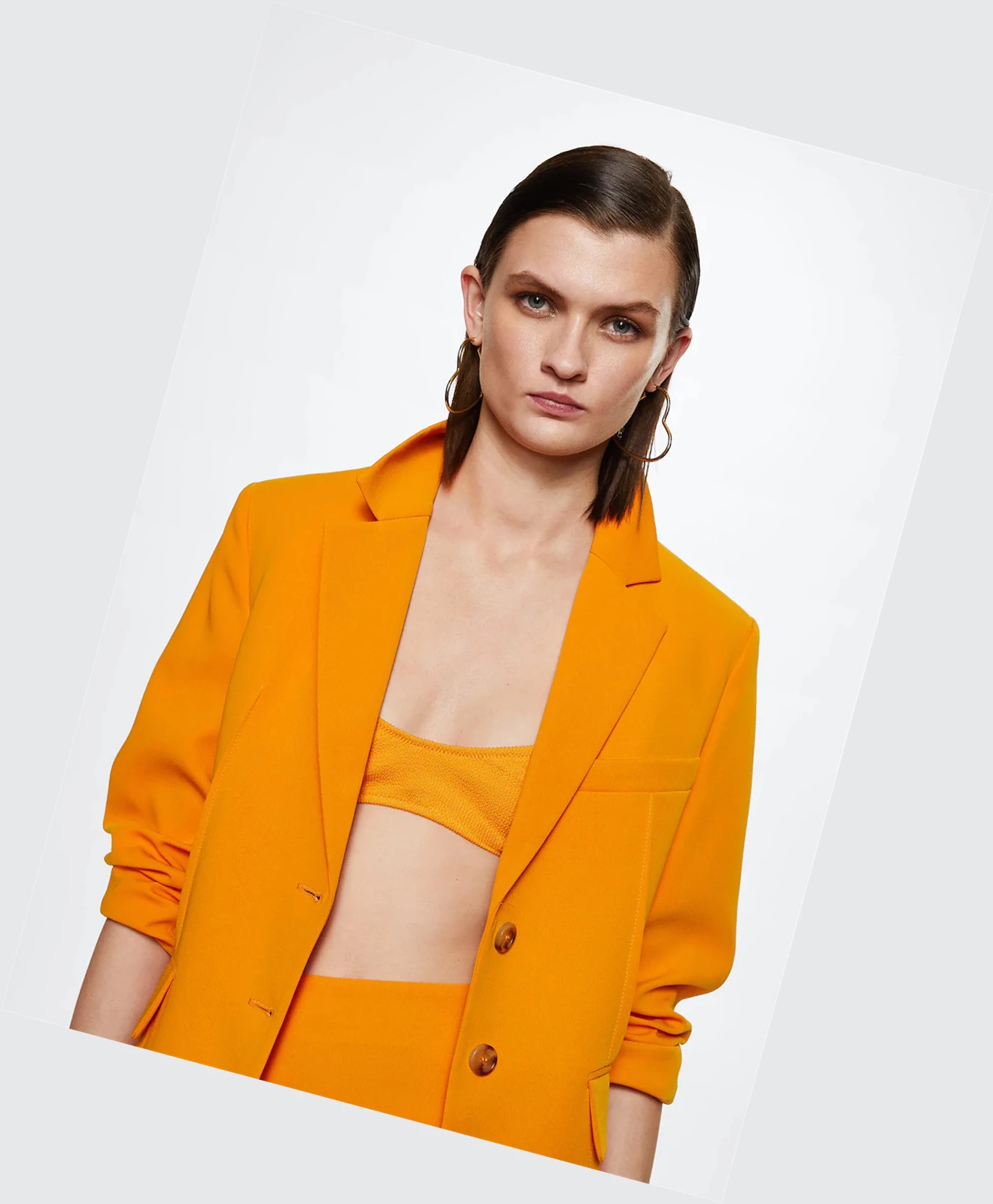 Blejzre Mango Structured Damske Oranžové | SK859977