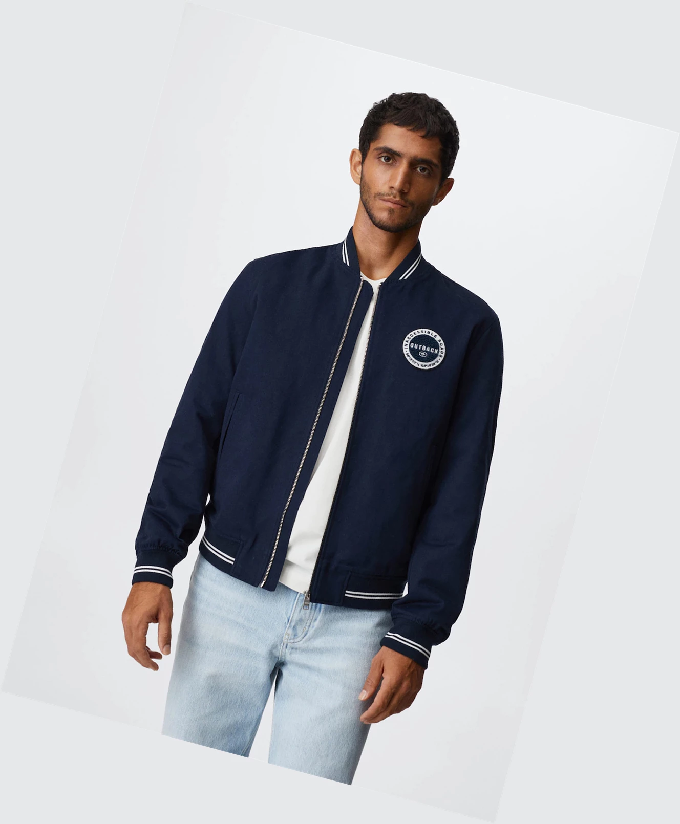 Bomber Bunda Mango Varsity Panske Námornícka Modrá | SK860116