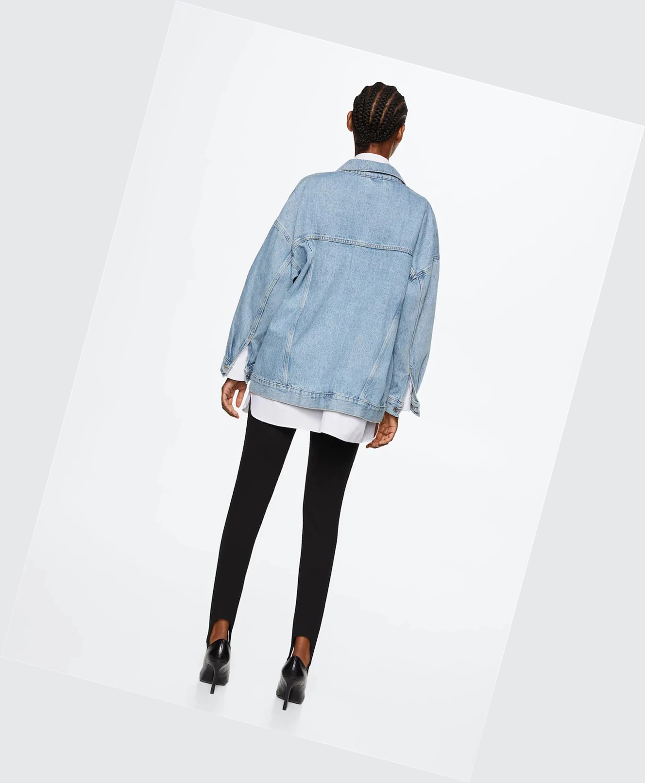 Bundy Mango Oversize Denim Damske Modre | SK860813