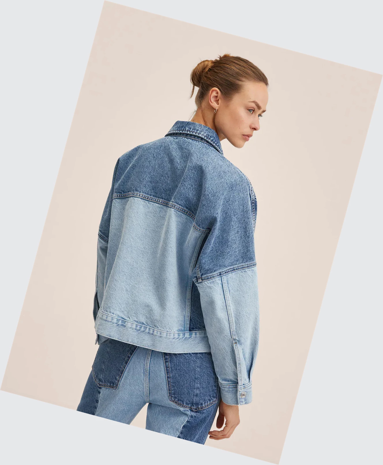 Bundy Mango Oversize Denim Damske Modre | SK860850