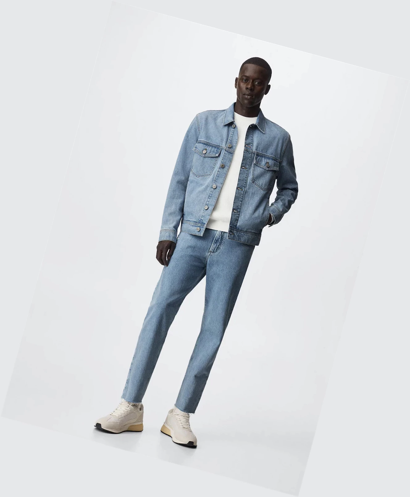 Bundy Mango Pocketed Denim Panske Modre | SK860781