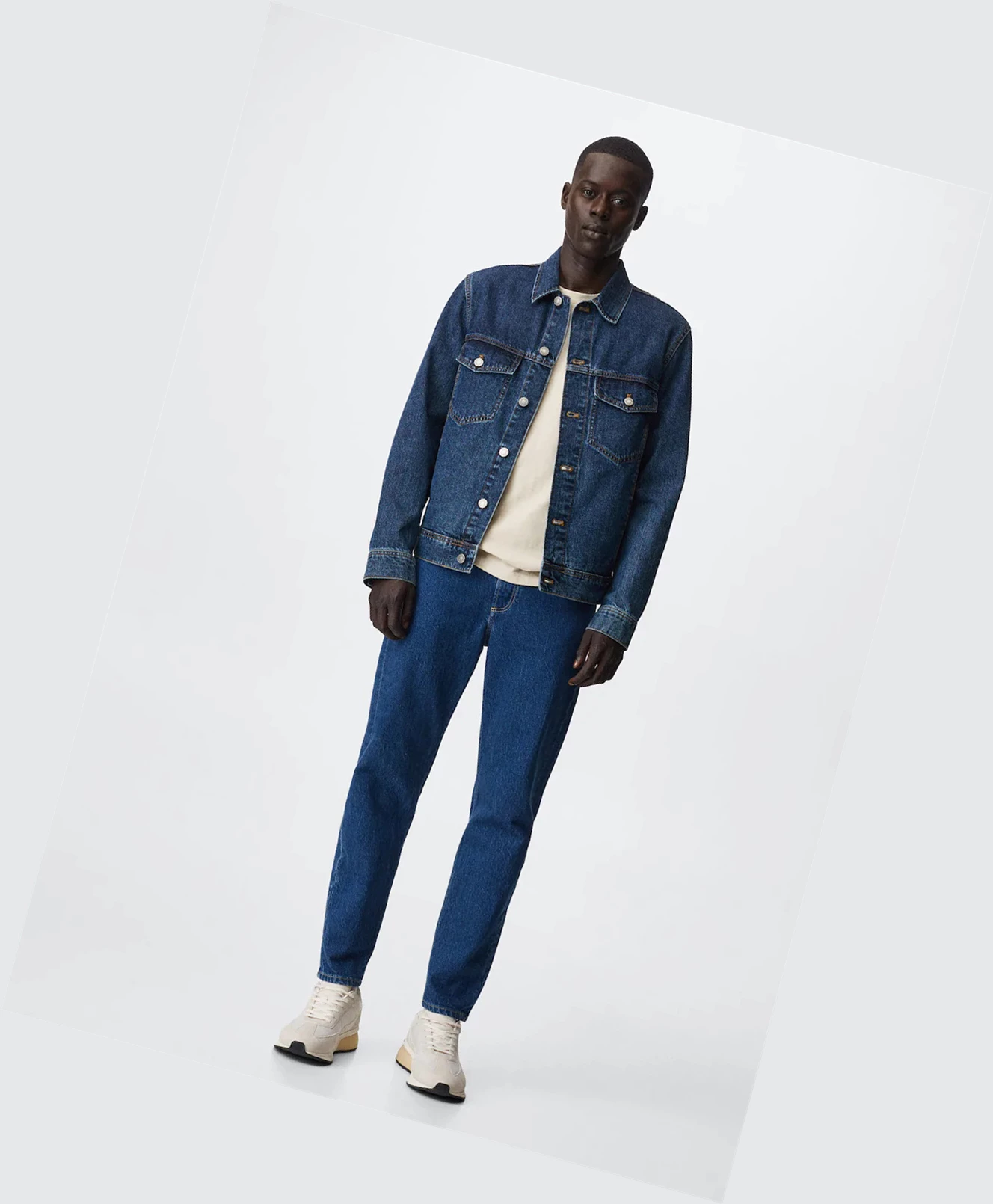 Bundy Mango Pocketed Denim Panske Tmavo Modre | SK860830