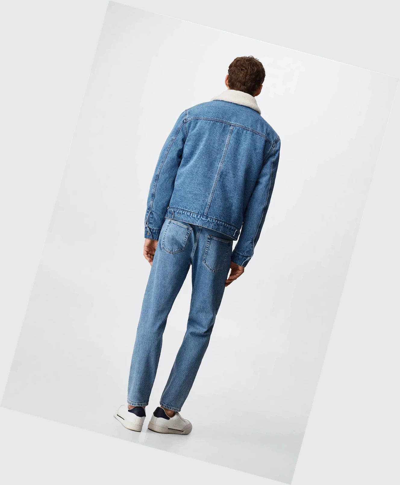 Bundy Mango Shearling Denim Panske Modre | SK860823