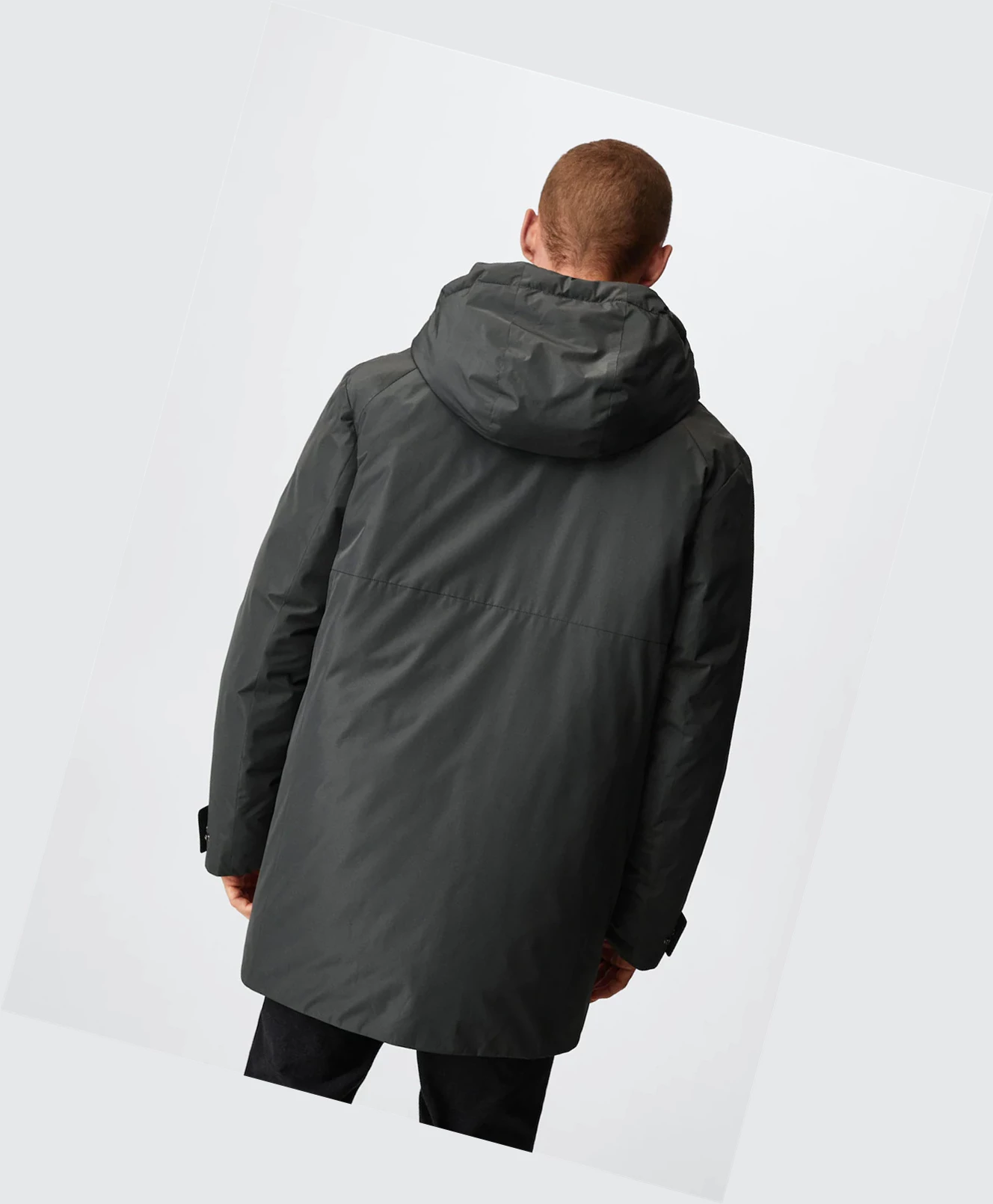 Bundy Parka Mango Vody-repellent Polstrované Panske Siva | SK861540