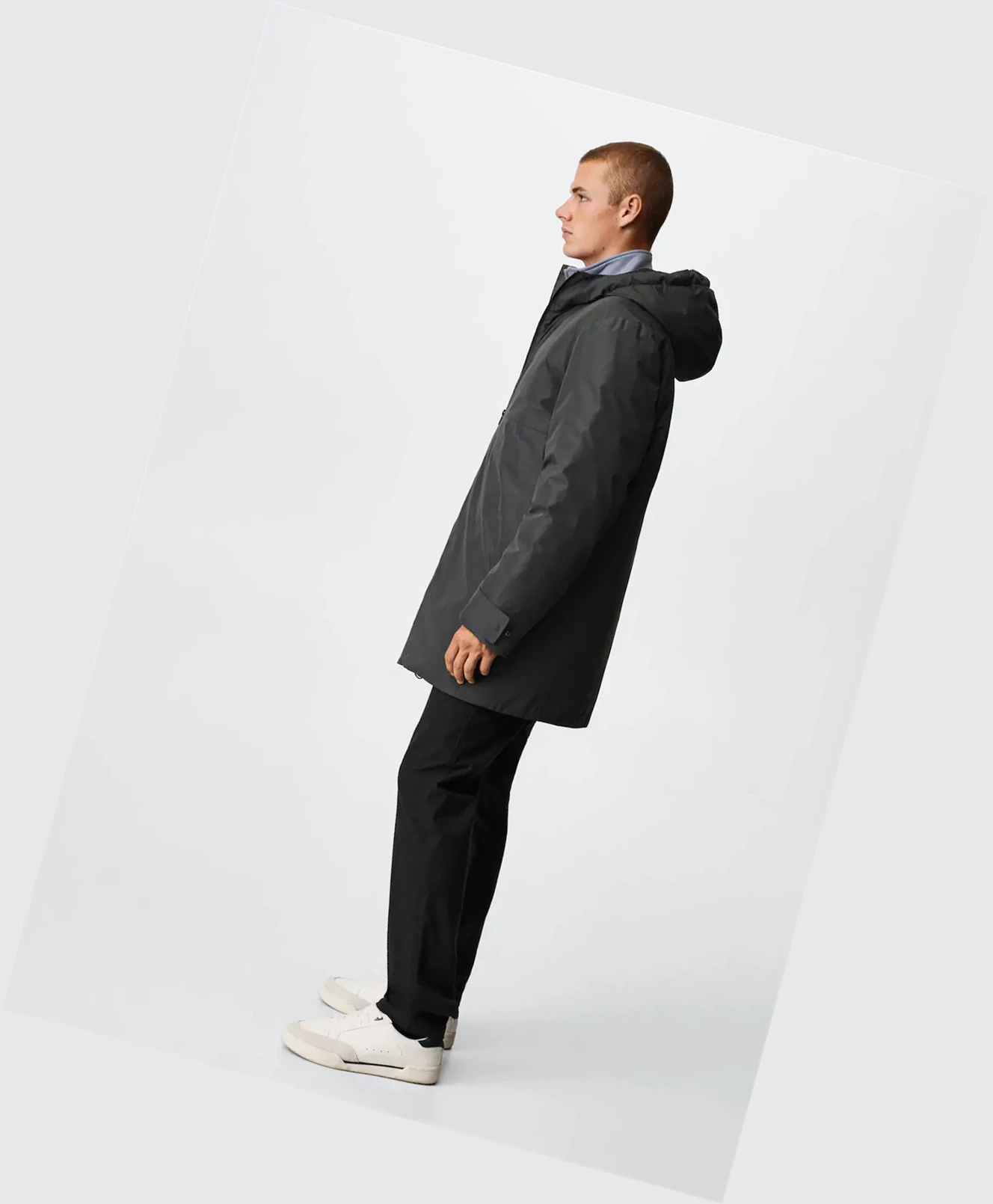 Bundy Parka Mango Vody-repellent Polstrované Panske Siva | SK861540