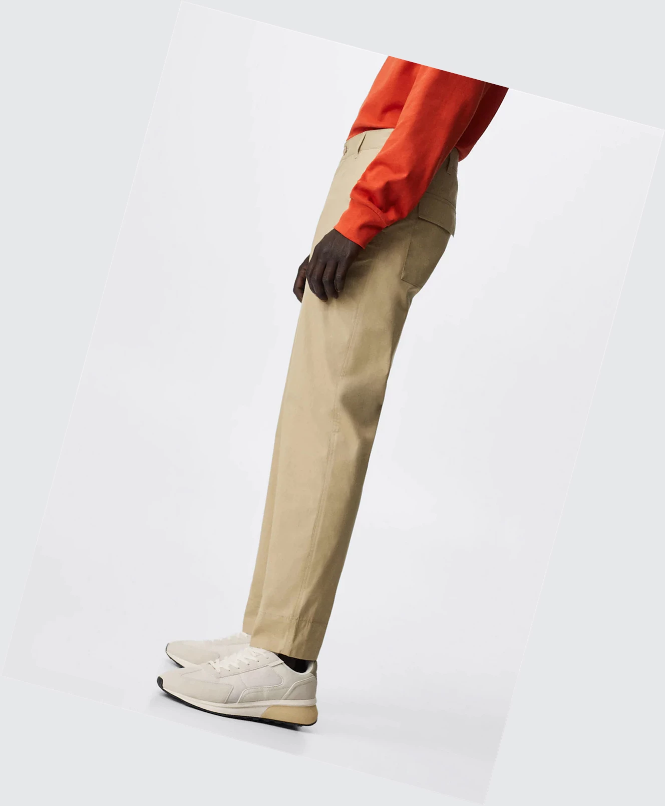 Chino Nohavice Mango Slim Fit Panske Béžové | SK860250