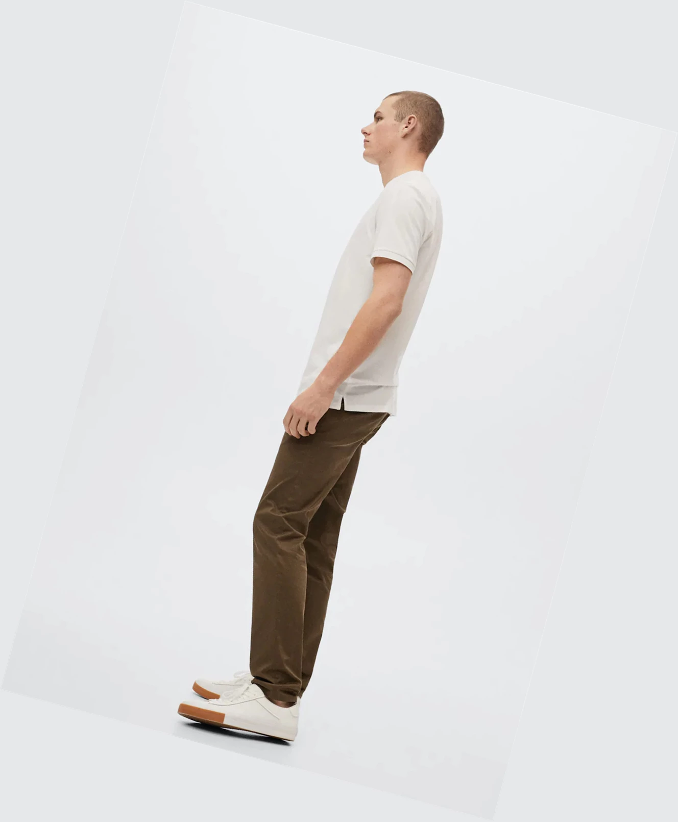 Chino Nohavice Mango Slim Fit Panske Hnede | SK860257