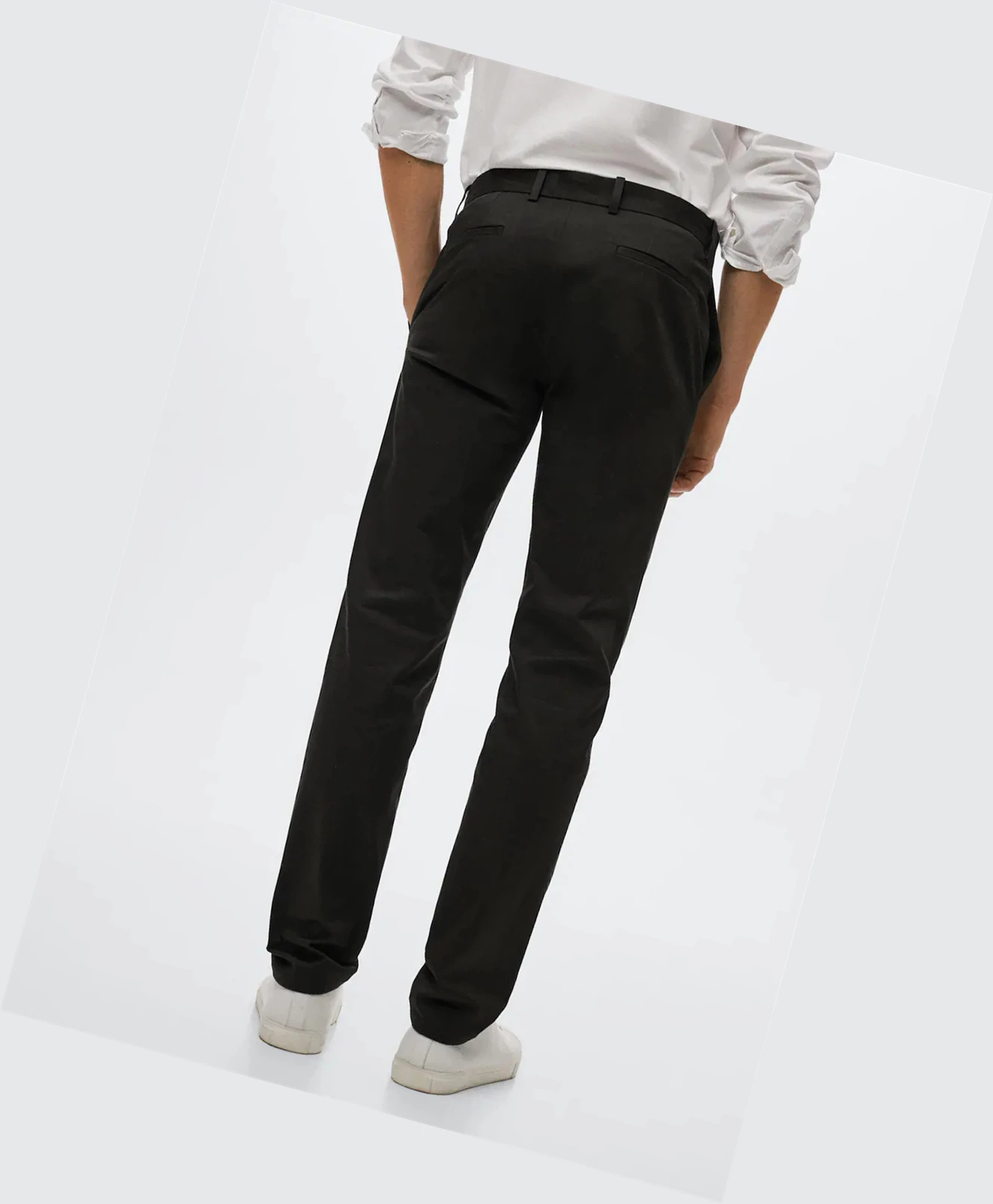 Chino Nohavice Mango Slim Fit Panske Tmavo Zelene | SK860247