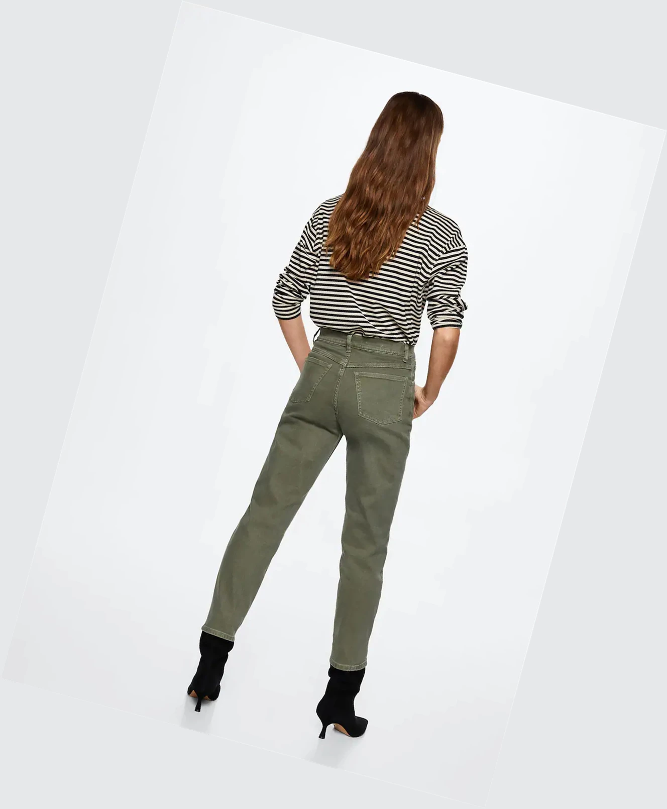 Džínsy Mango Mom High-waist Damske Hnedožltý | SK860921