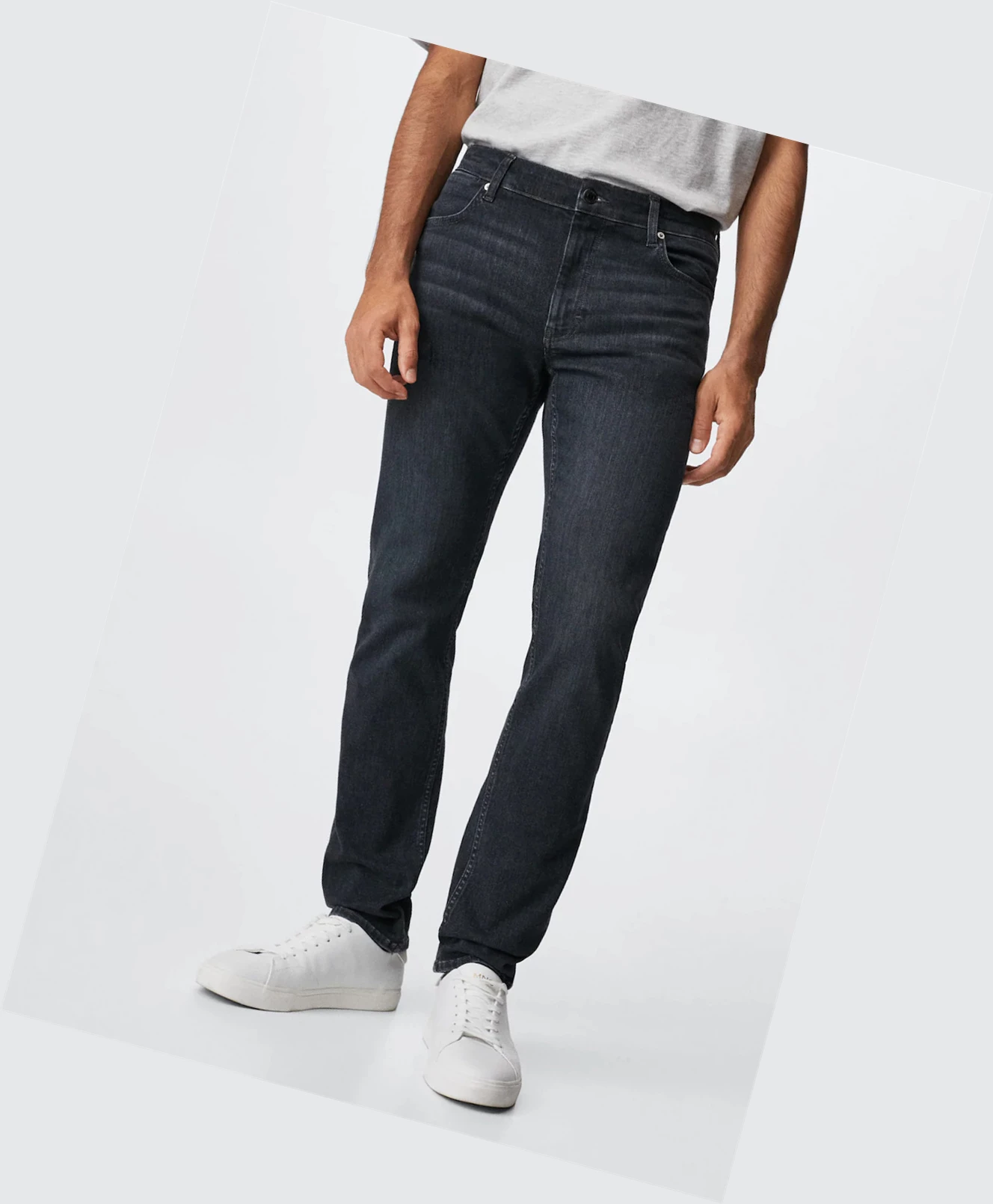 Džínsy Mango Slim Fit Ultra Soft Touch Patrick Panske Siva | SK860897