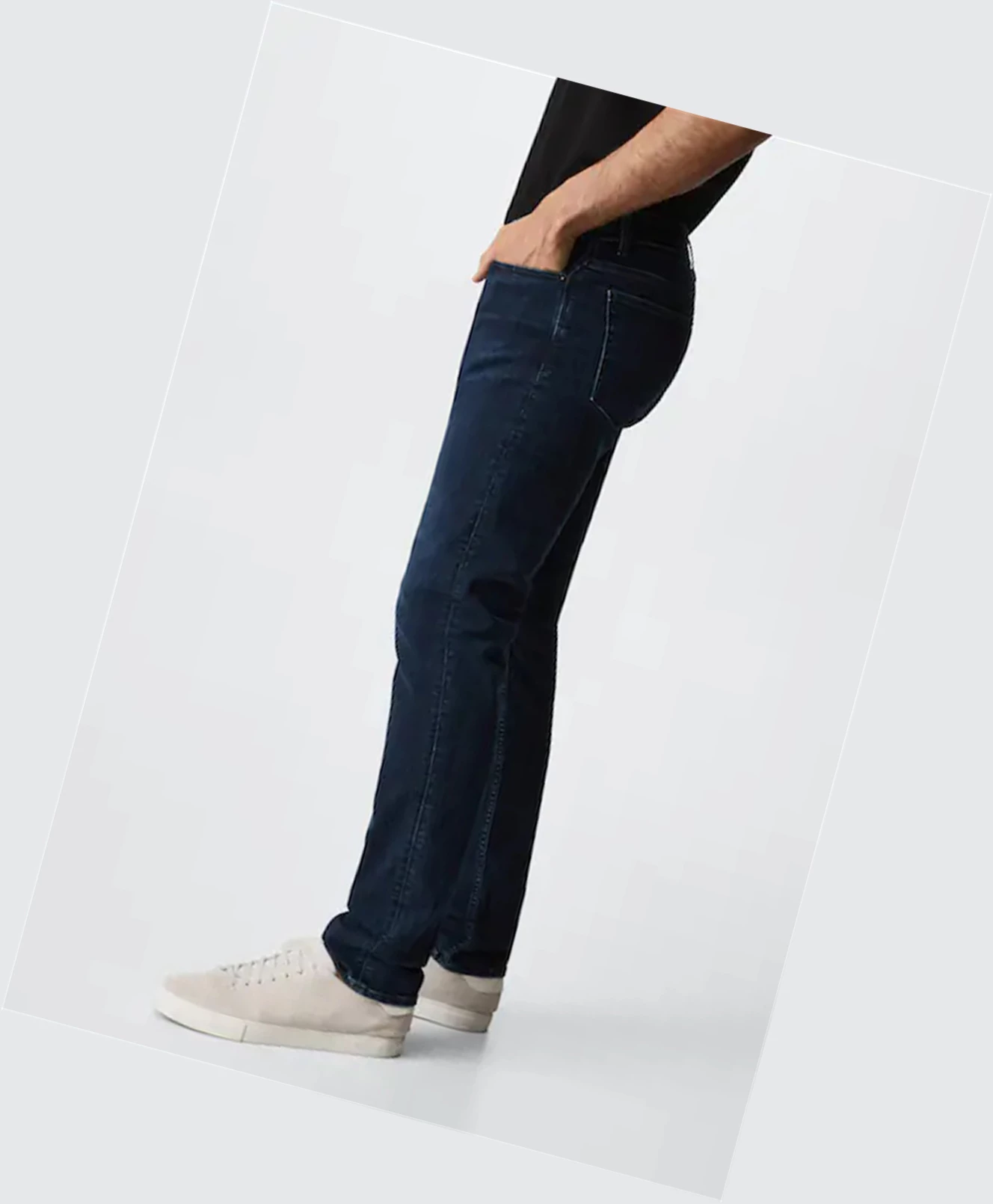 Džínsy Mango Slim Fit Ultra Soft Touch Patrick Panske Tmavo Tmavo Modre | SK860977