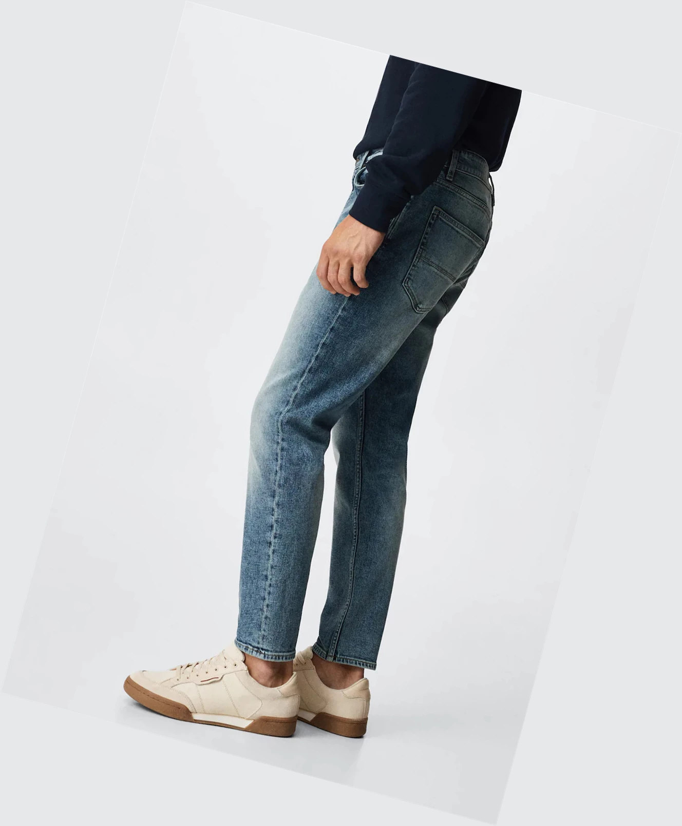 Džínsy Mango Tom Tapered-fit Panske Modre | SK861028