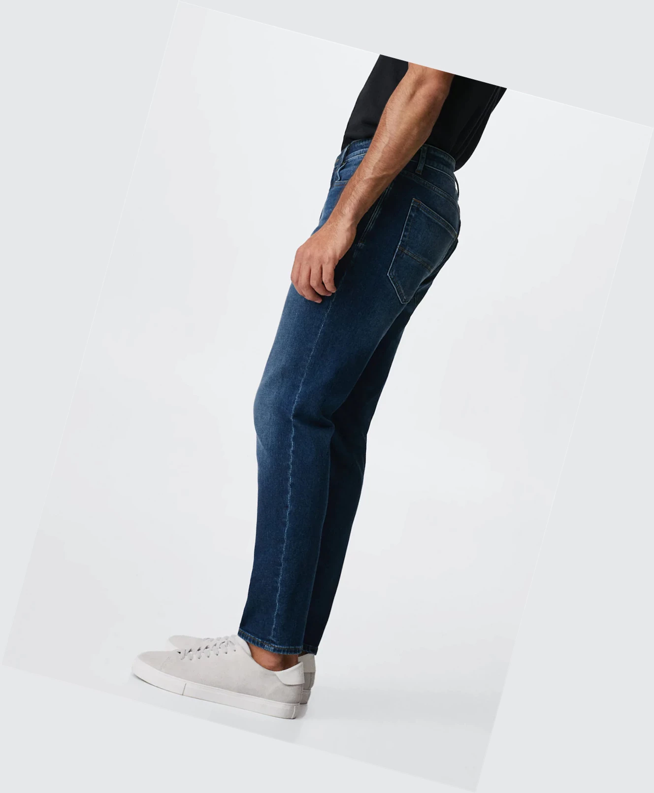 Džínsy Mango Tom Tapered-fit Panske Tmavo Modre | SK860887