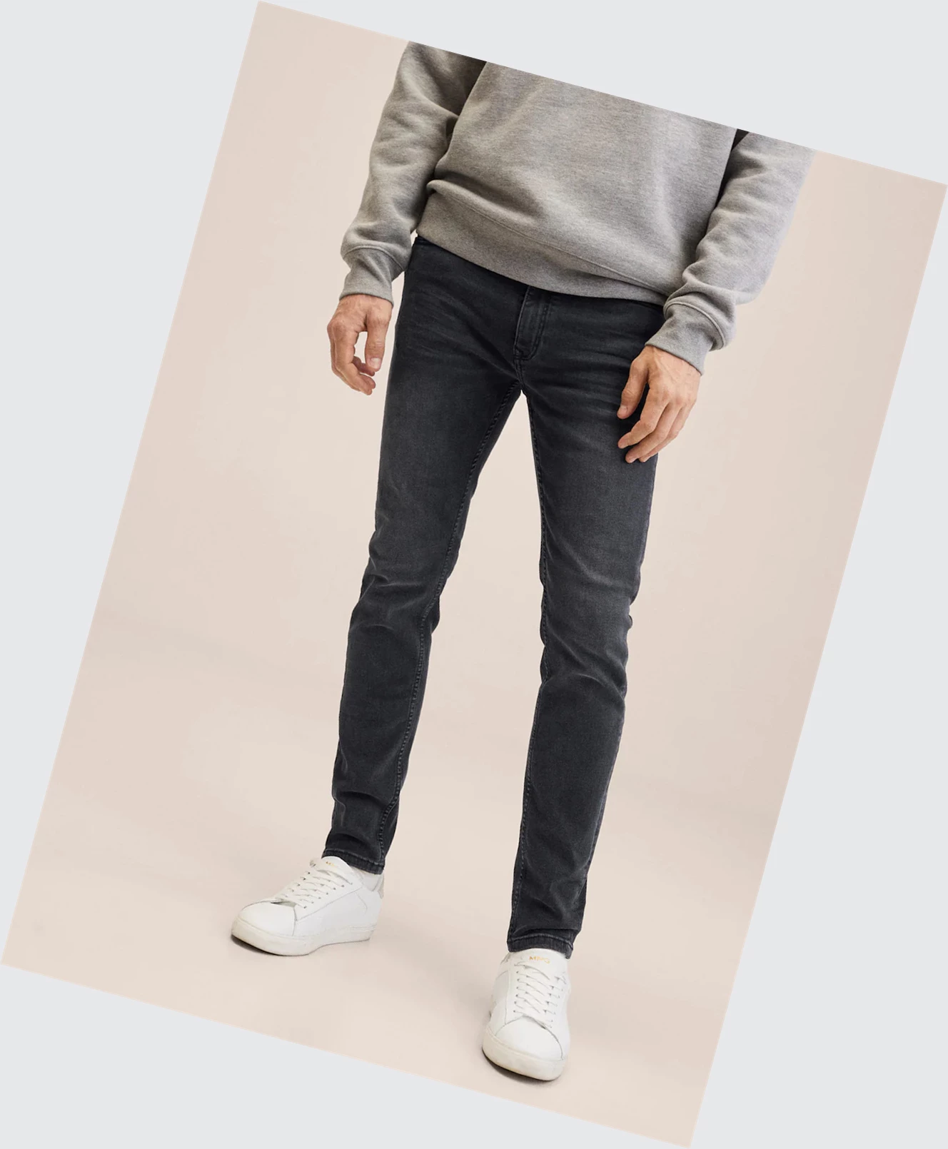 Džínsy Mango Vychudnutý Dark Wash Jude Panske Siva | SK860879