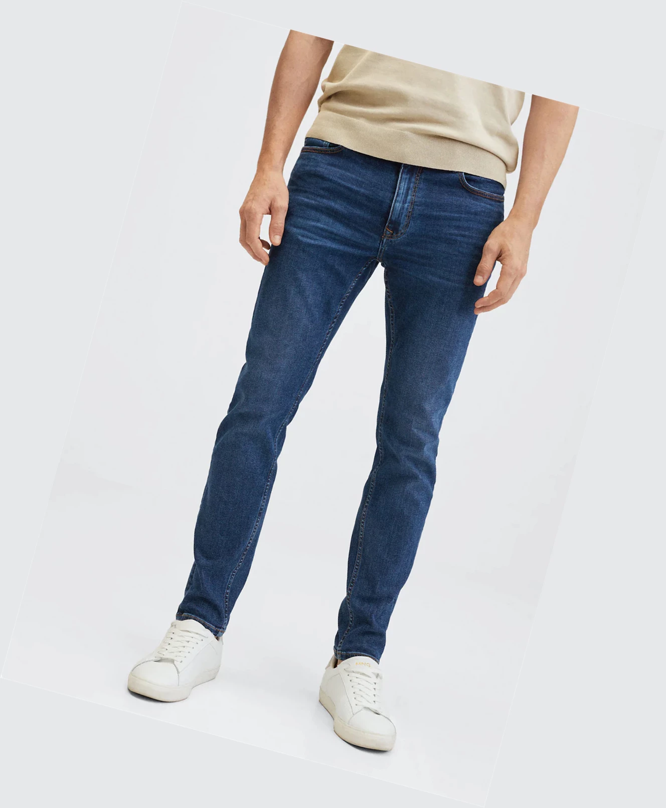 Džínsy Mango Vychudnutý Dark Wash Jude Panske Tmavo Modre | SK860960