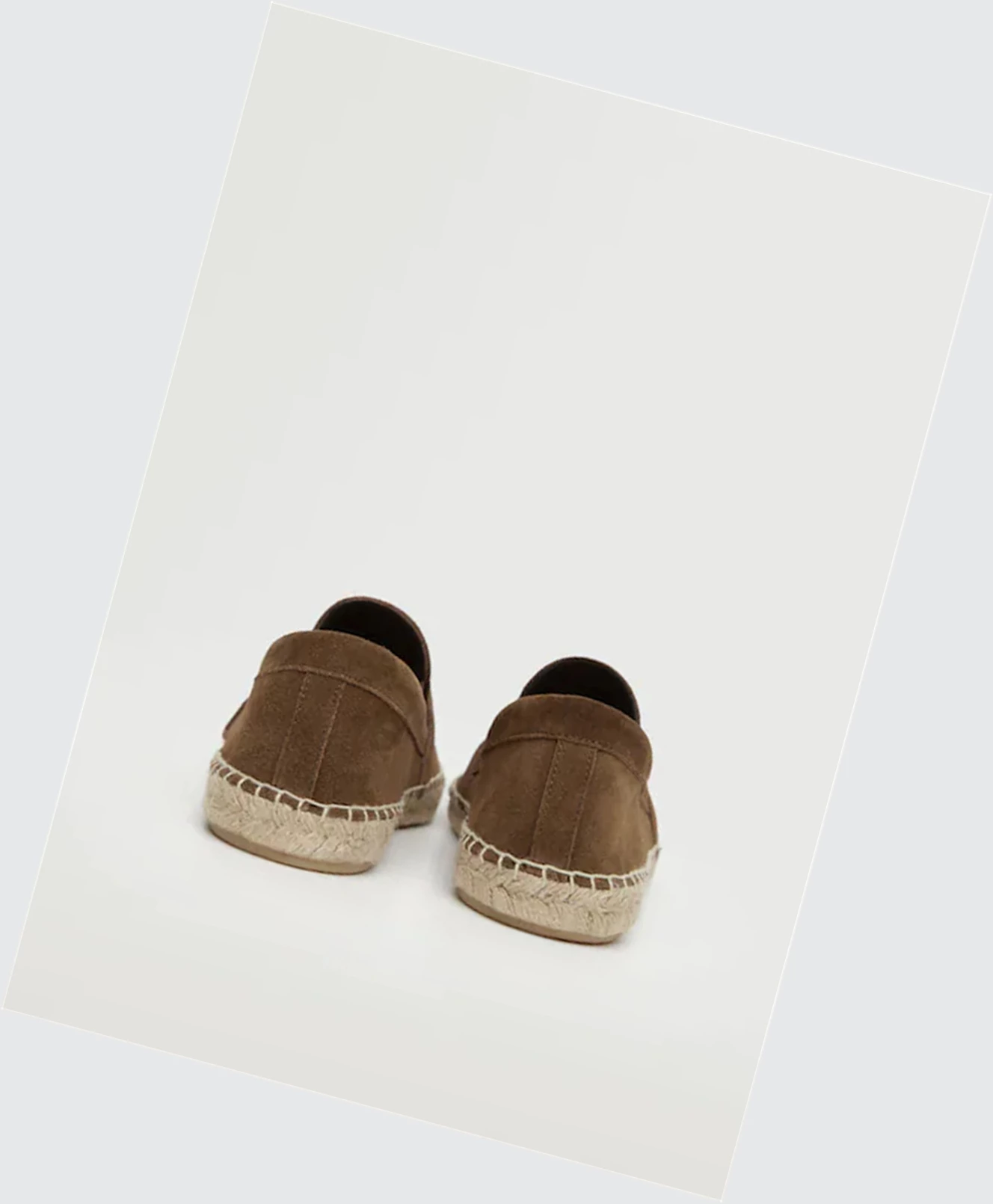 Espadrille Mango Jute Kozene Panske Hnede | SK859652