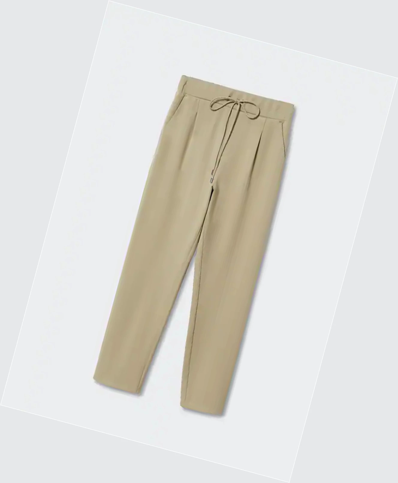 Jogger Nohavice Mango Pocket Damske Hnedožltý | SK861077