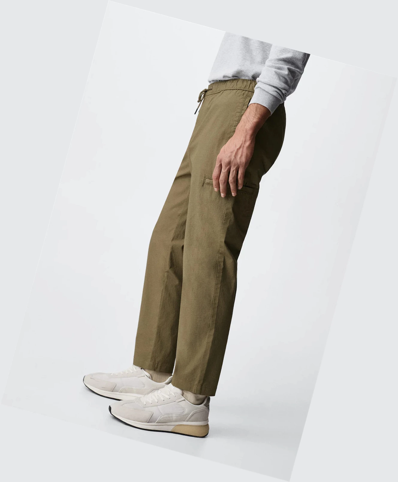 Jogger Nohavice Mango Pocket Panske Olivovo Zelená Zelene | SK861069