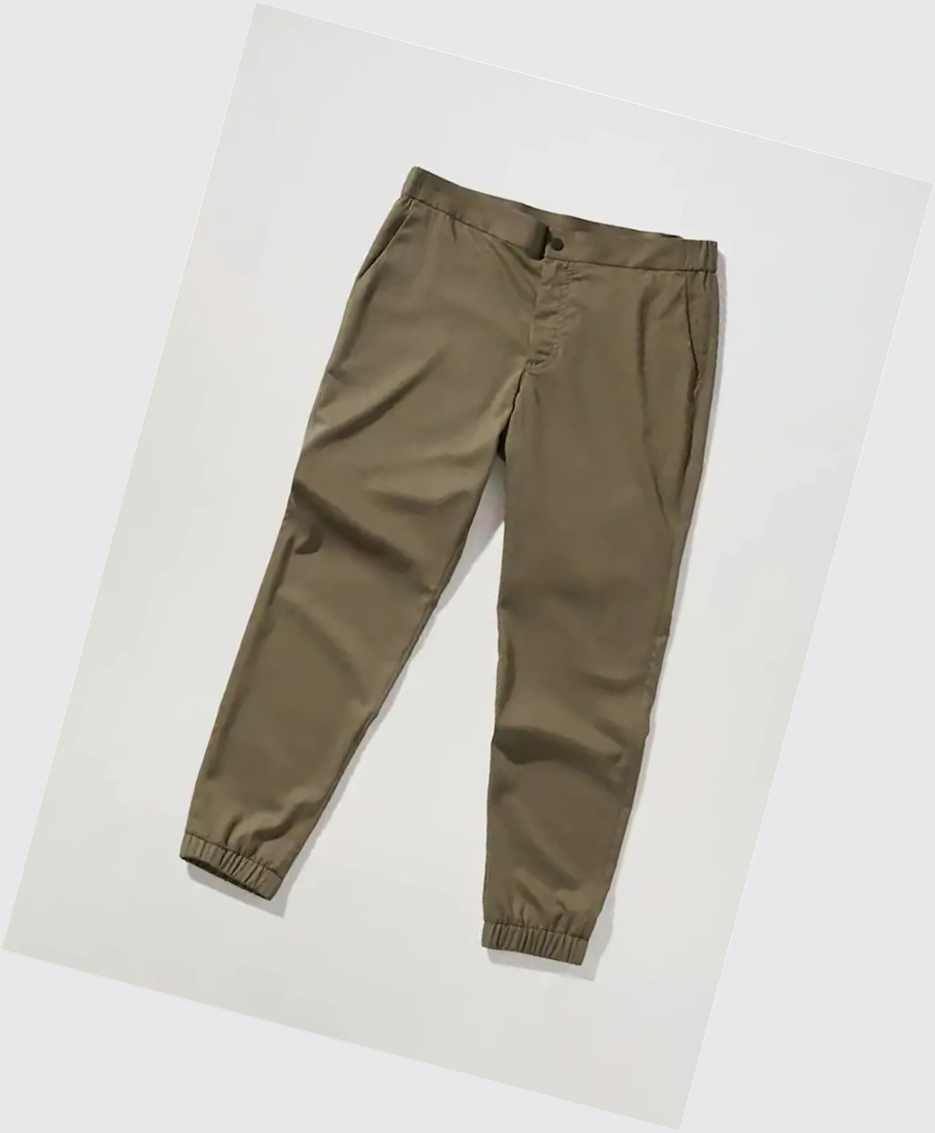 Jogger Nohavice Mango Stretch Panske Hnedožltý | SK861056