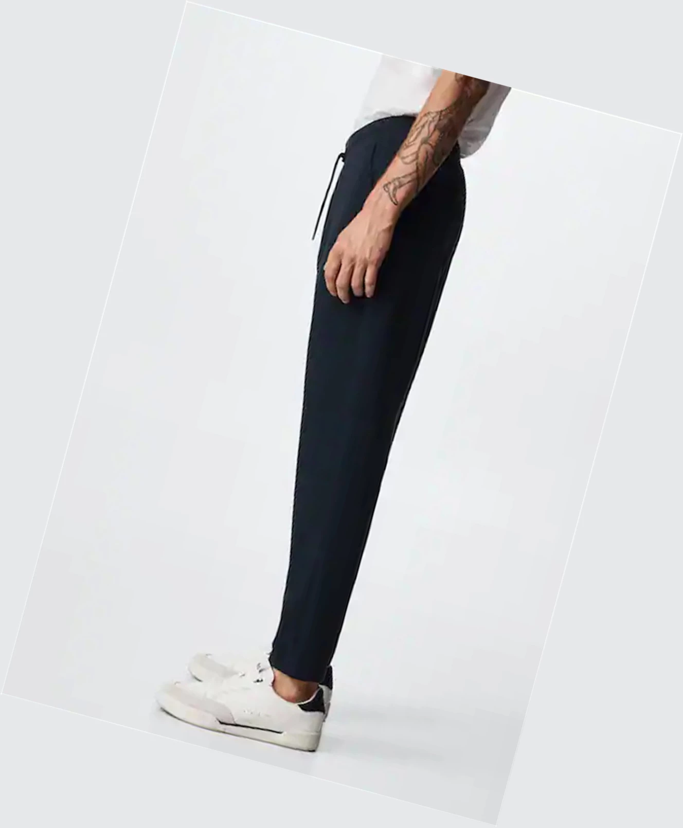 Jogger Nohavice Mango Sustainable Bavlnene Panske Námornícka Modrá | SK861066