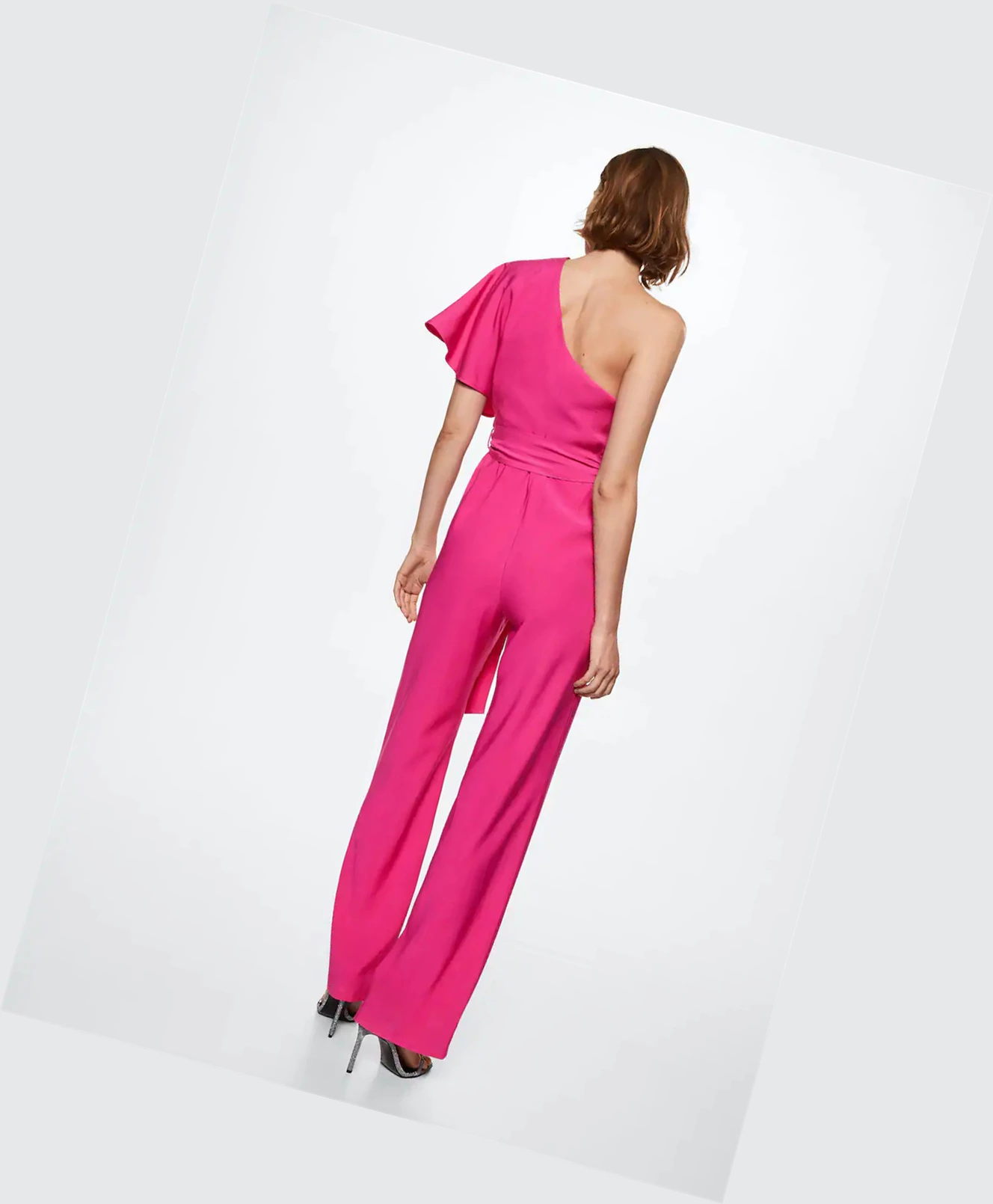 Kombinéza Mango Asymmetric Long Damske Fuchsie | SK861129