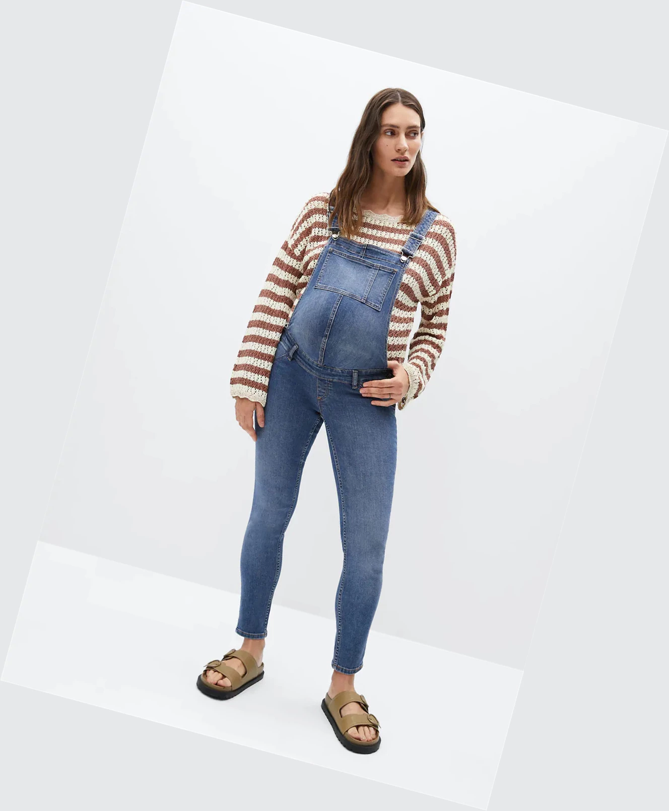 Kombinéza Mango Maternity Dungaree Damske Modre | SK861127