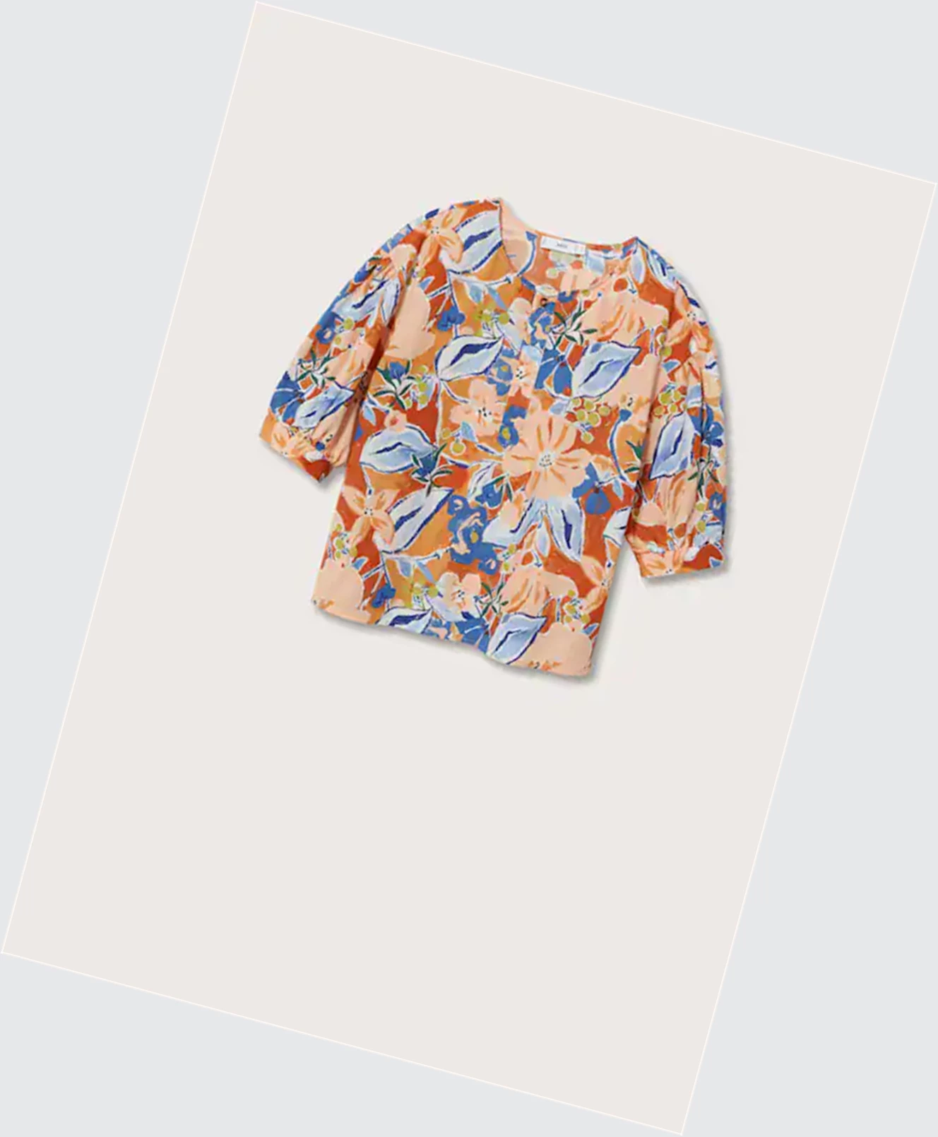 Kosele Mango Floral Print Damske Oranžové | SK862045