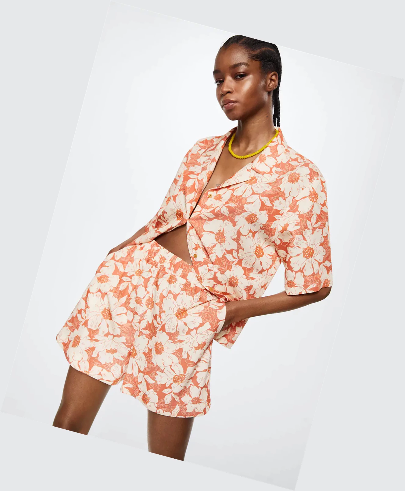 Kosele Mango Floral Print Damske Červené | SK861804