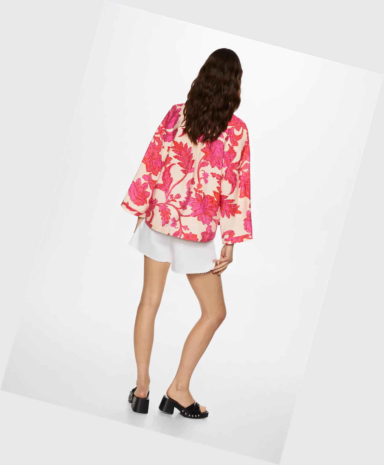 Kosele Mango Floral-print Flowy Damske Biele | SK861952