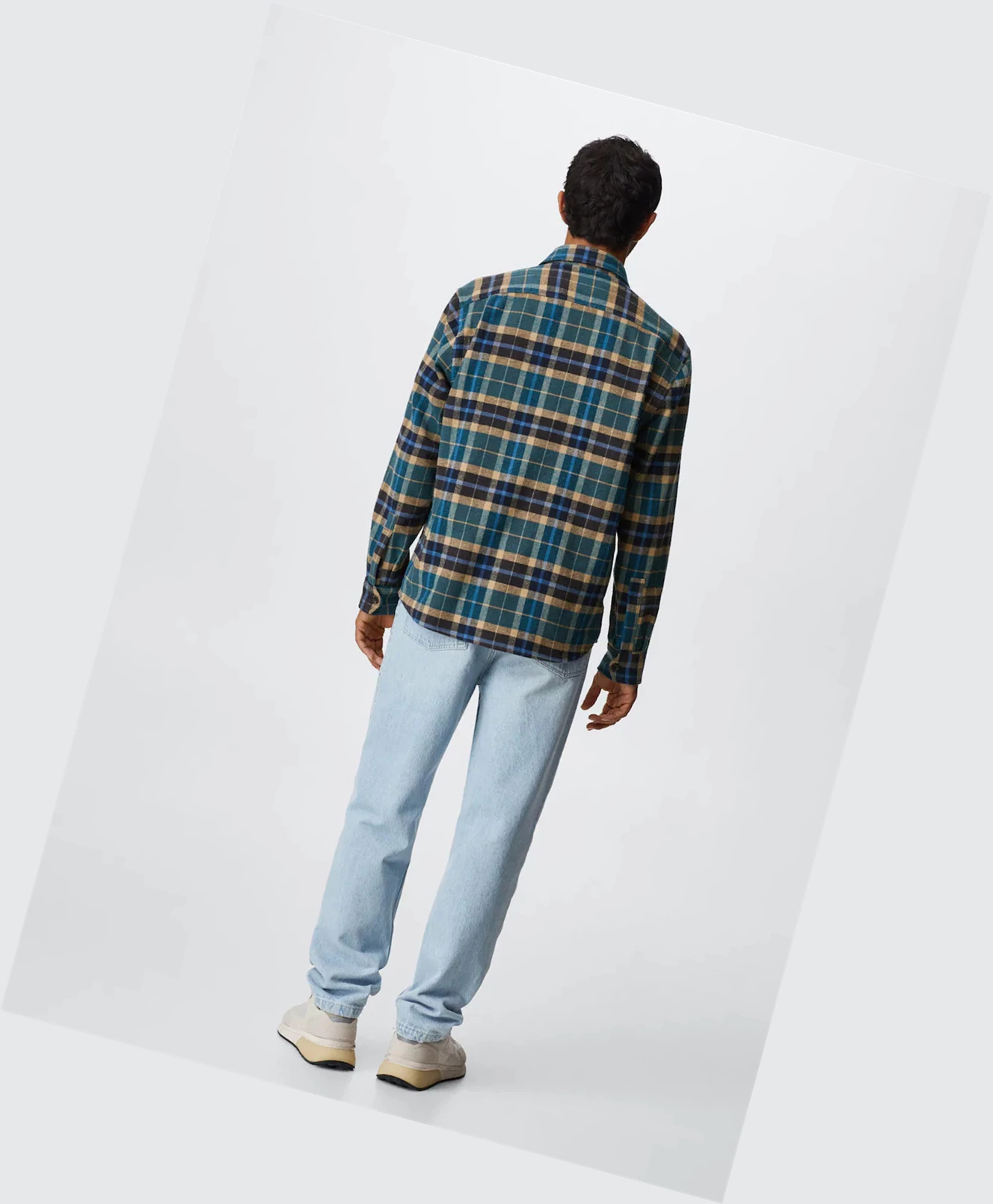 Kosele Mango Regular Fit Checked Flannel Panske Modre | SK861786