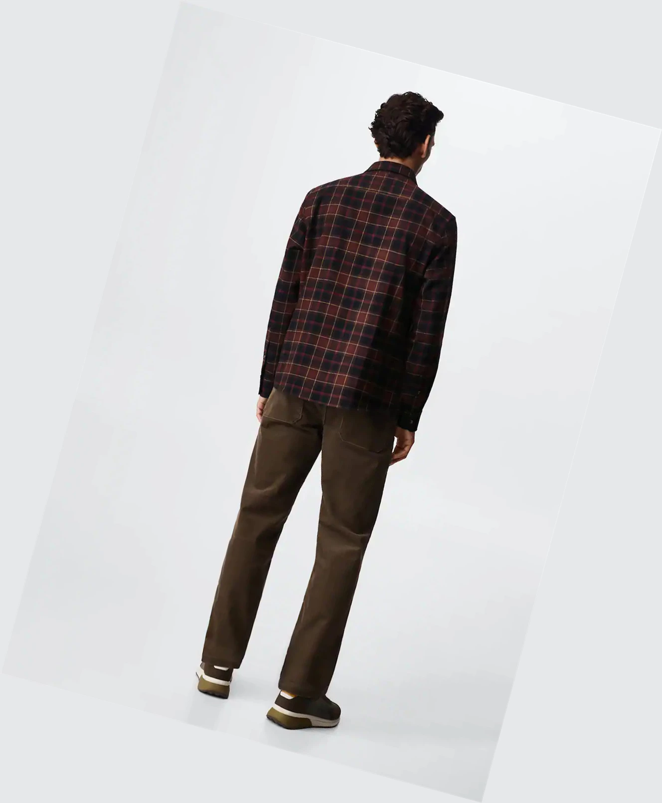 Kosele Mango Regular Fit Checked Flannel Panske Bordove | SK861957