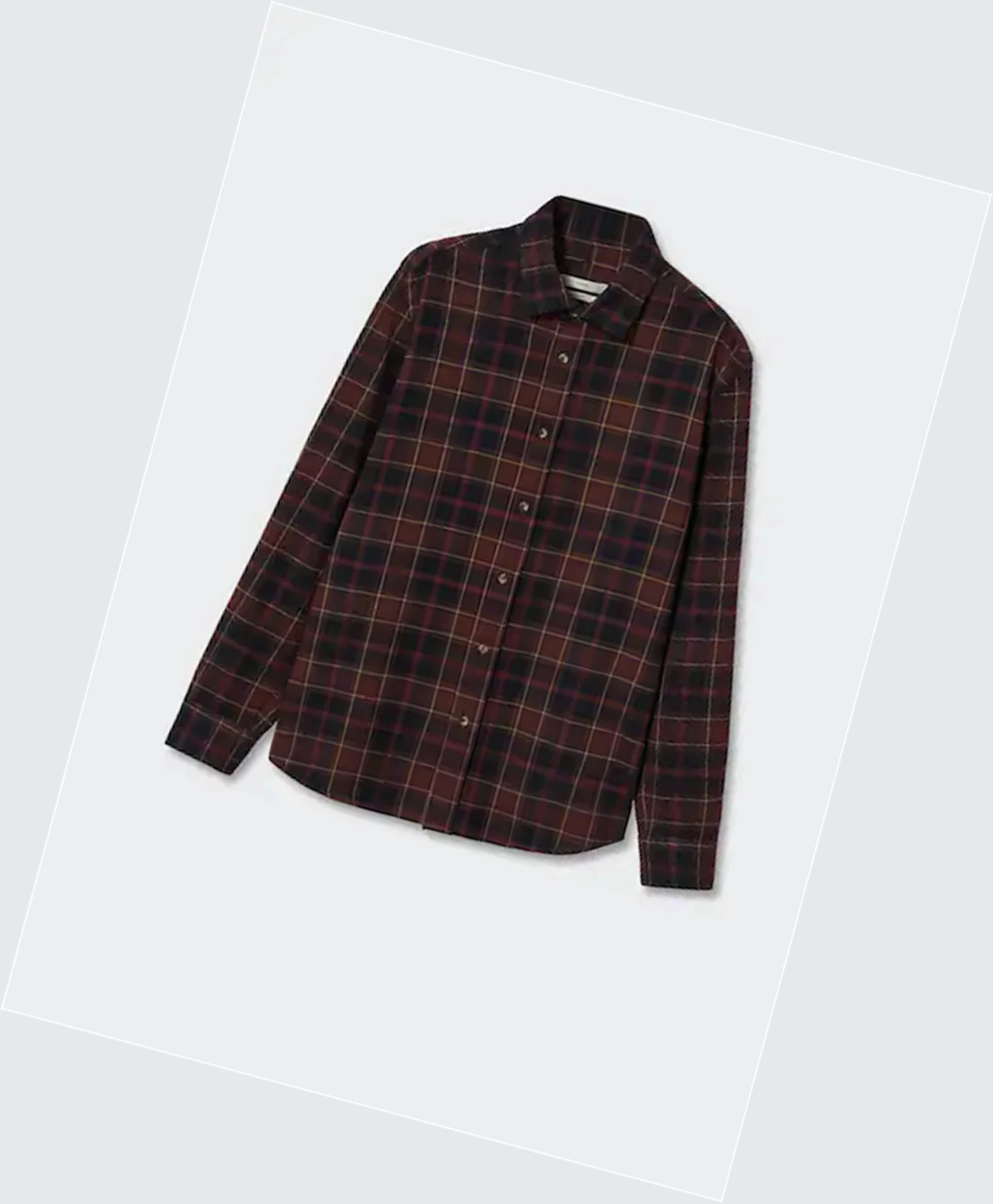 Kosele Mango Regular Fit Checked Flannel Panske Bordove | SK861957