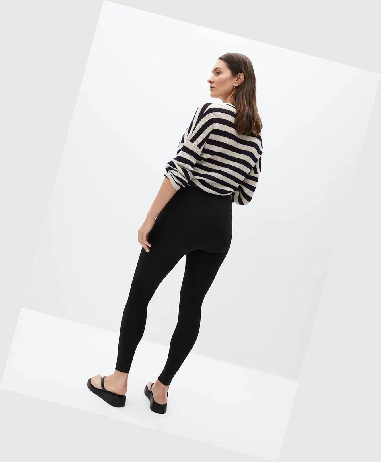 Leginy Mango Maternity Bavlnene Damske Čierne | SK861155