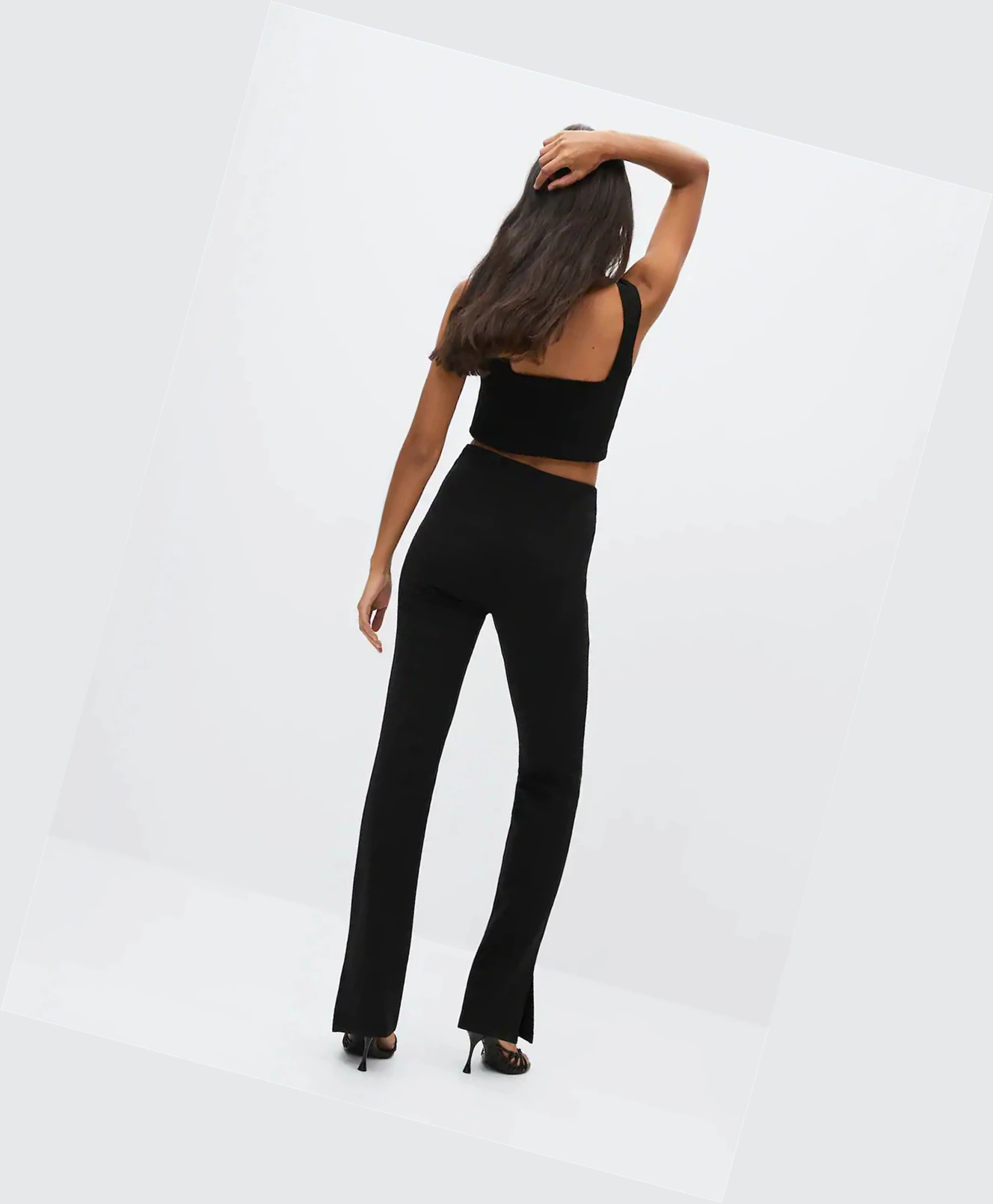 Leginy Mango Slit Hem Damske Čierne | SK861157