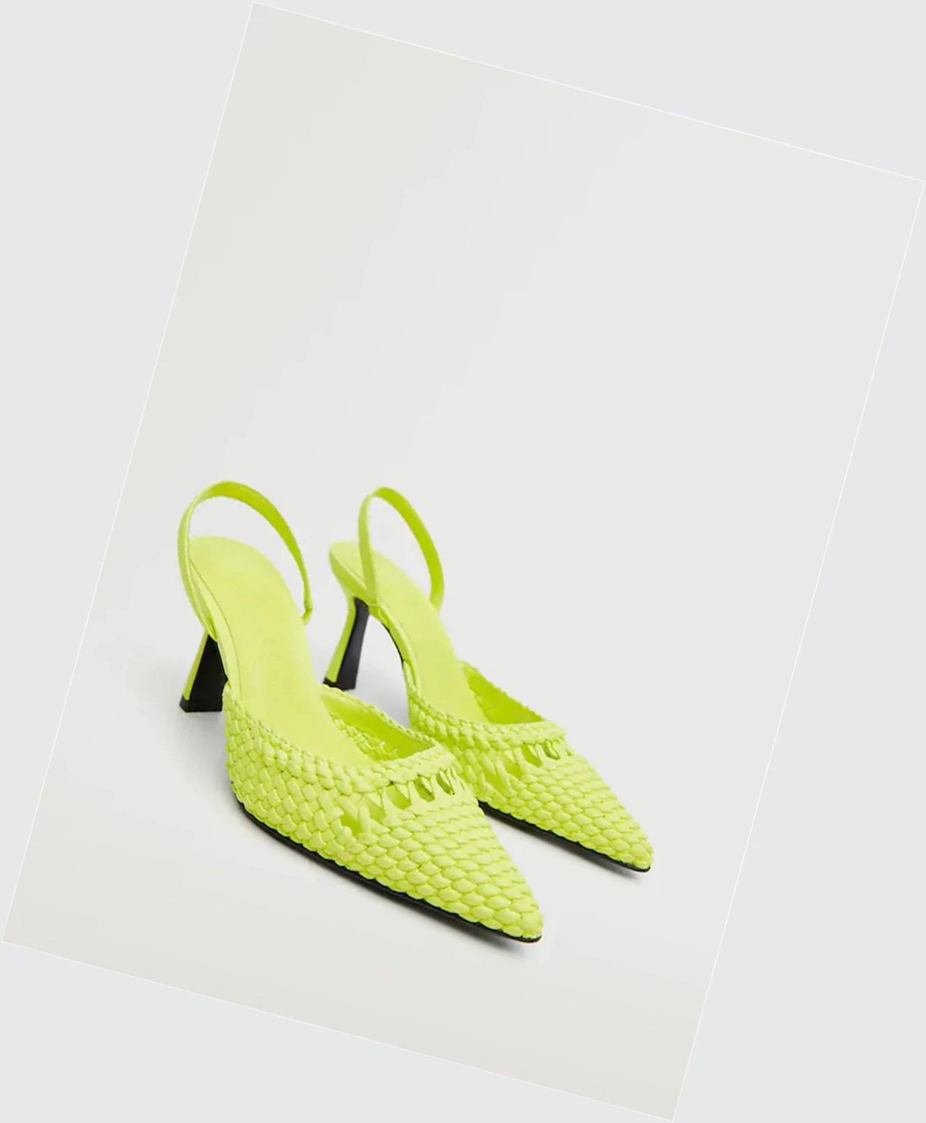 Lodicky Mango Braided Damske Lime | SK859778