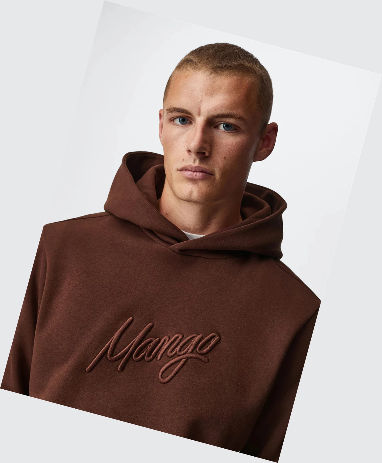 Mikiny Mango Logo Bavlnene Panske Bordove | SK862702