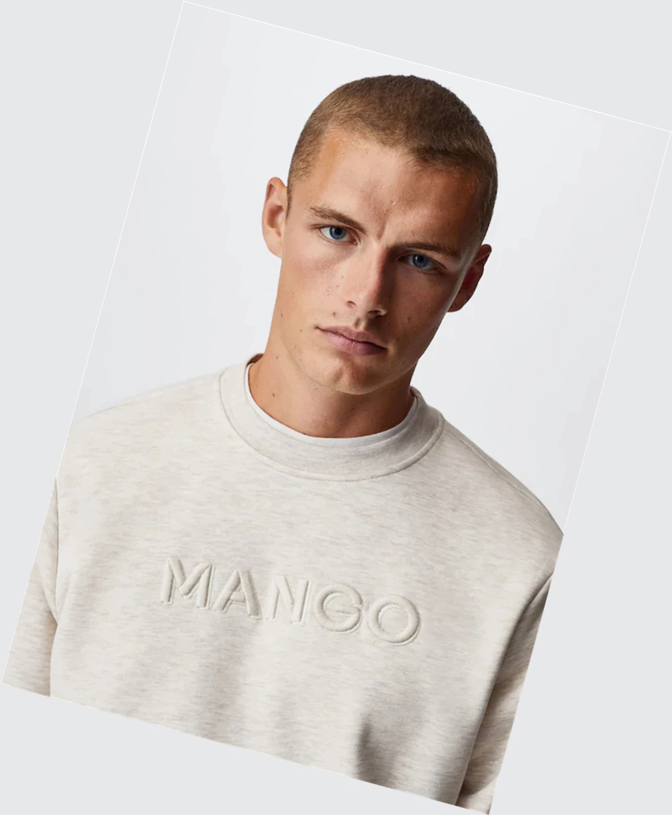 Mikiny Mango Logo Bavlnene Panske Béžové | SK862680