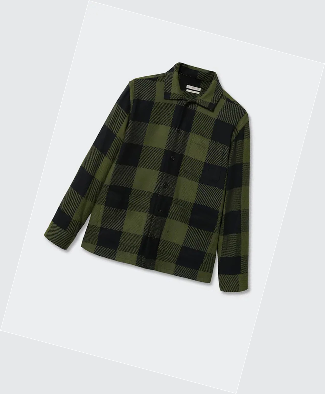 Overshirt Mango Check Bavlnene Panske Hnedožltý | SK861242