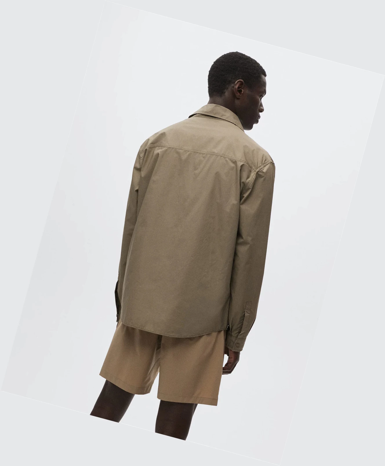 Overshirt Mango Chest-pocket Bavlnene Panske Sand | SK861238