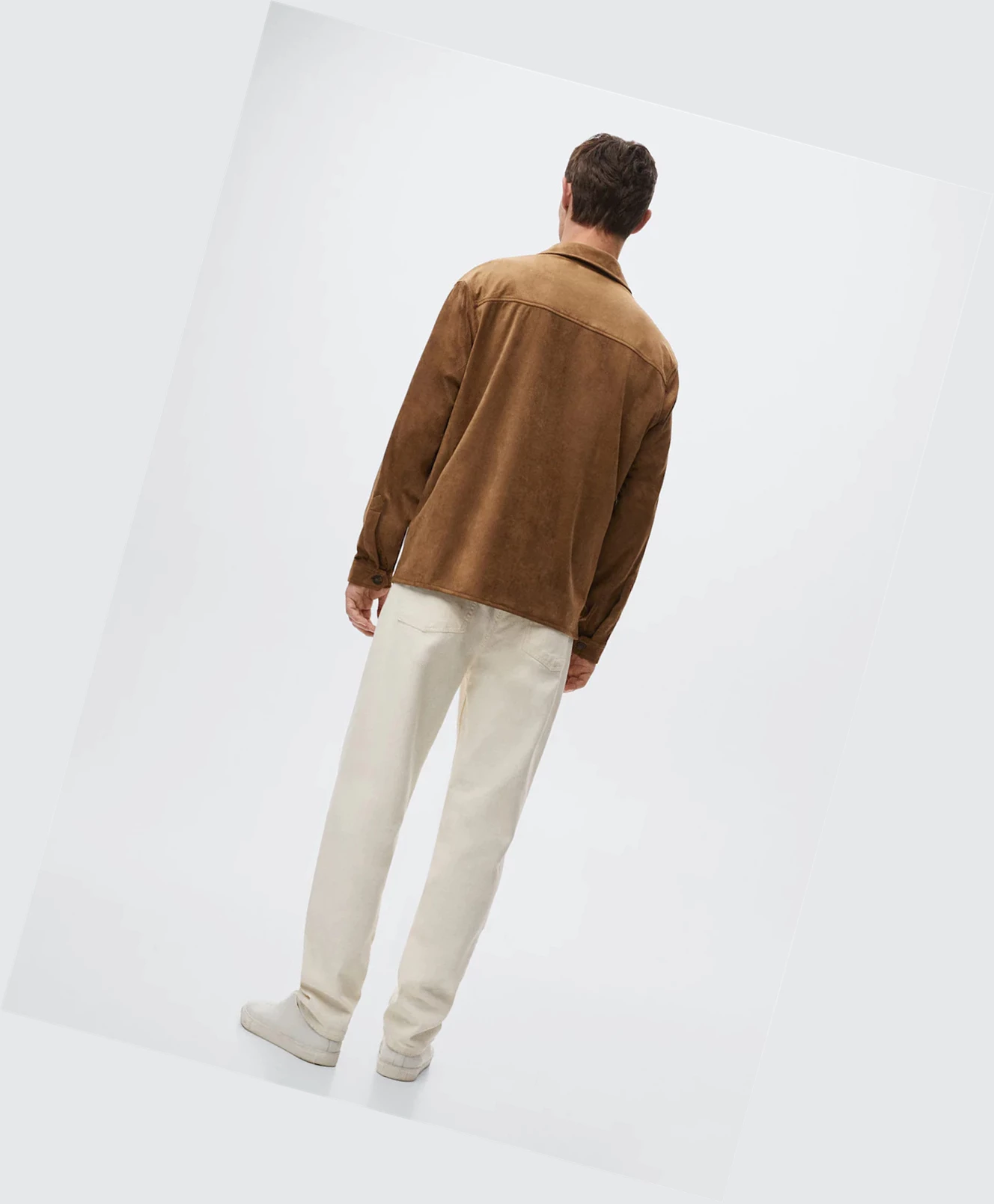 Overshirt Mango Semisove-effect Panske Cognac | SK861244