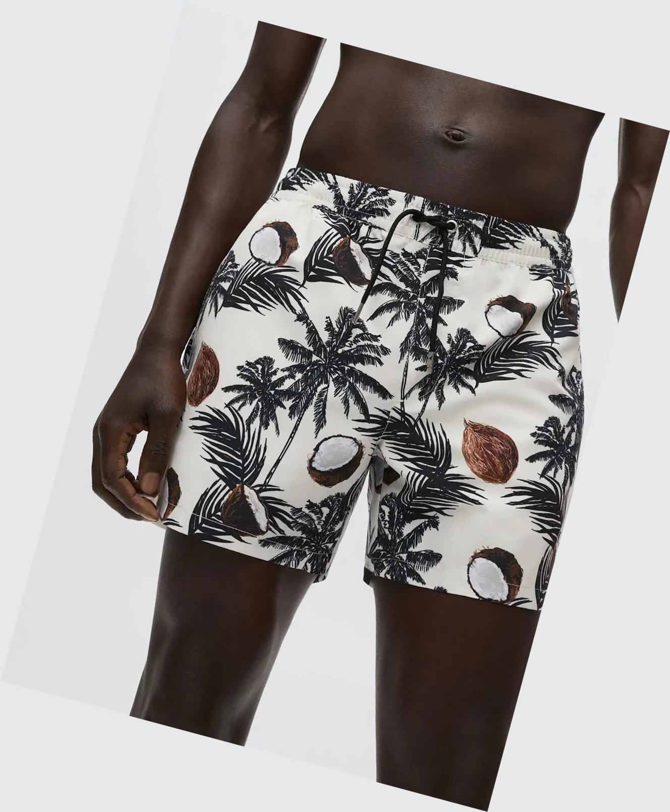 Plavky Mango Hawaiian Print Panske Biele | SK862717