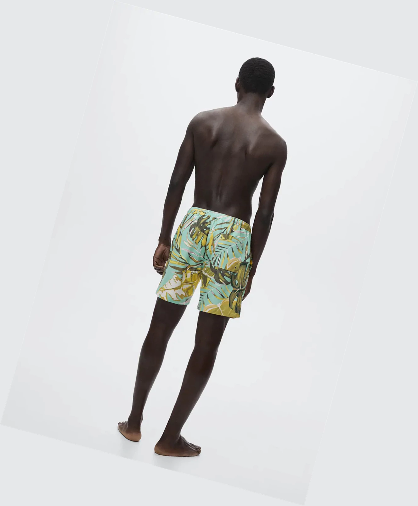 Plavky Mango Hawaiian Print Panske Modre | SK862710