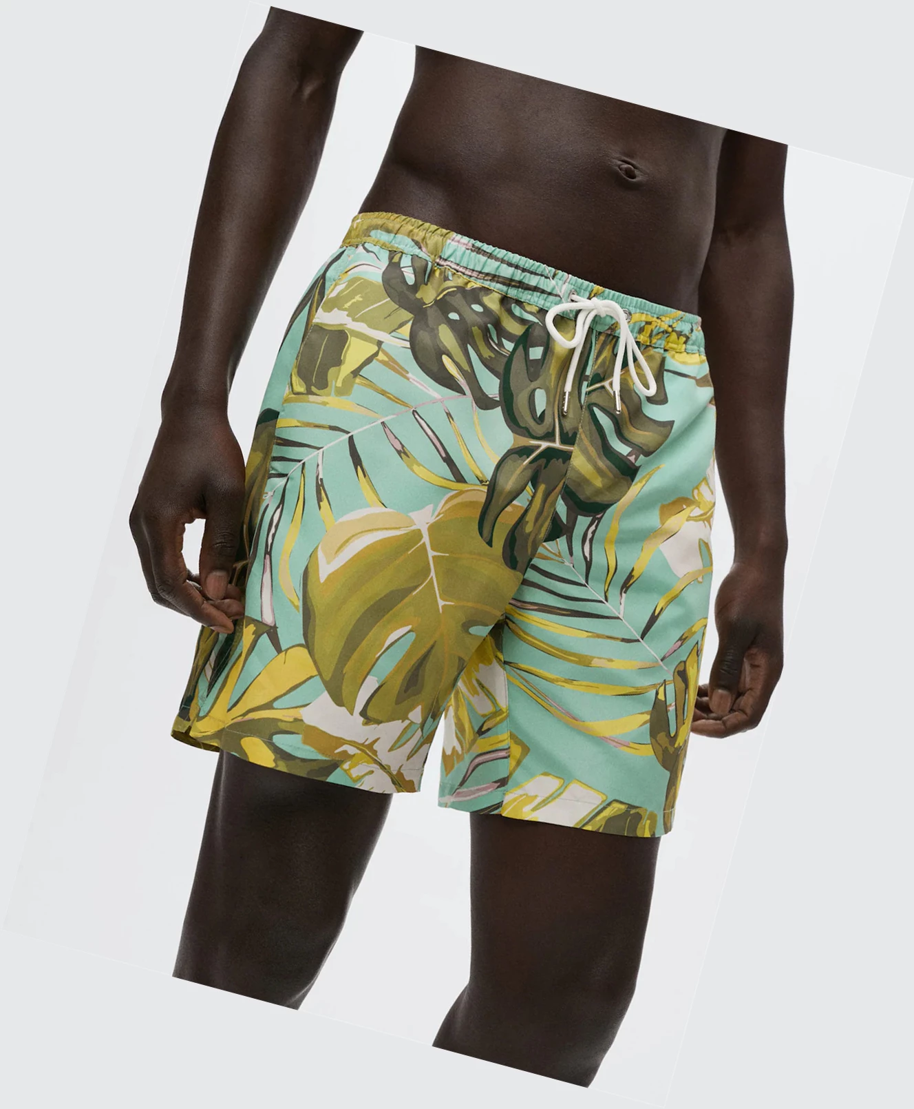 Plavky Mango Hawaiian Print Panske Modre | SK862710