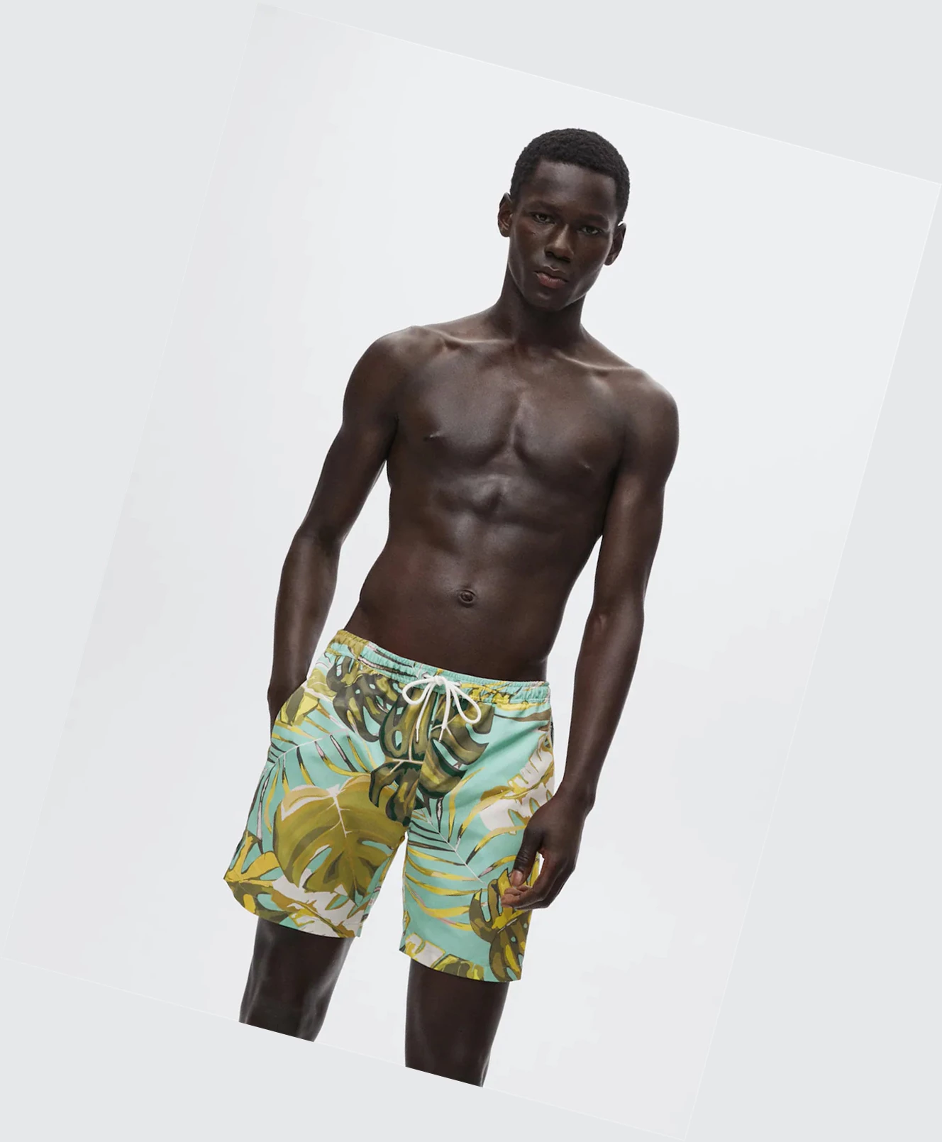 Plavky Mango Hawaiian Print Panske Modre | SK862710