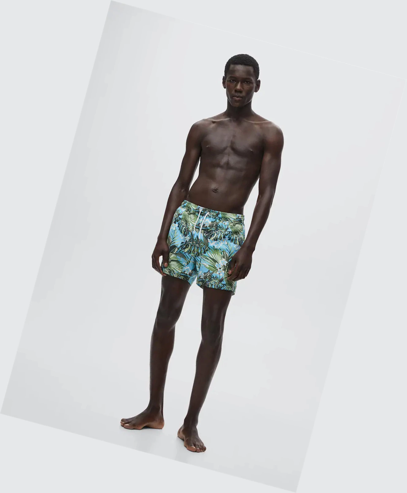 Plavky Mango Hawaiian Print Panske Modre | SK862711