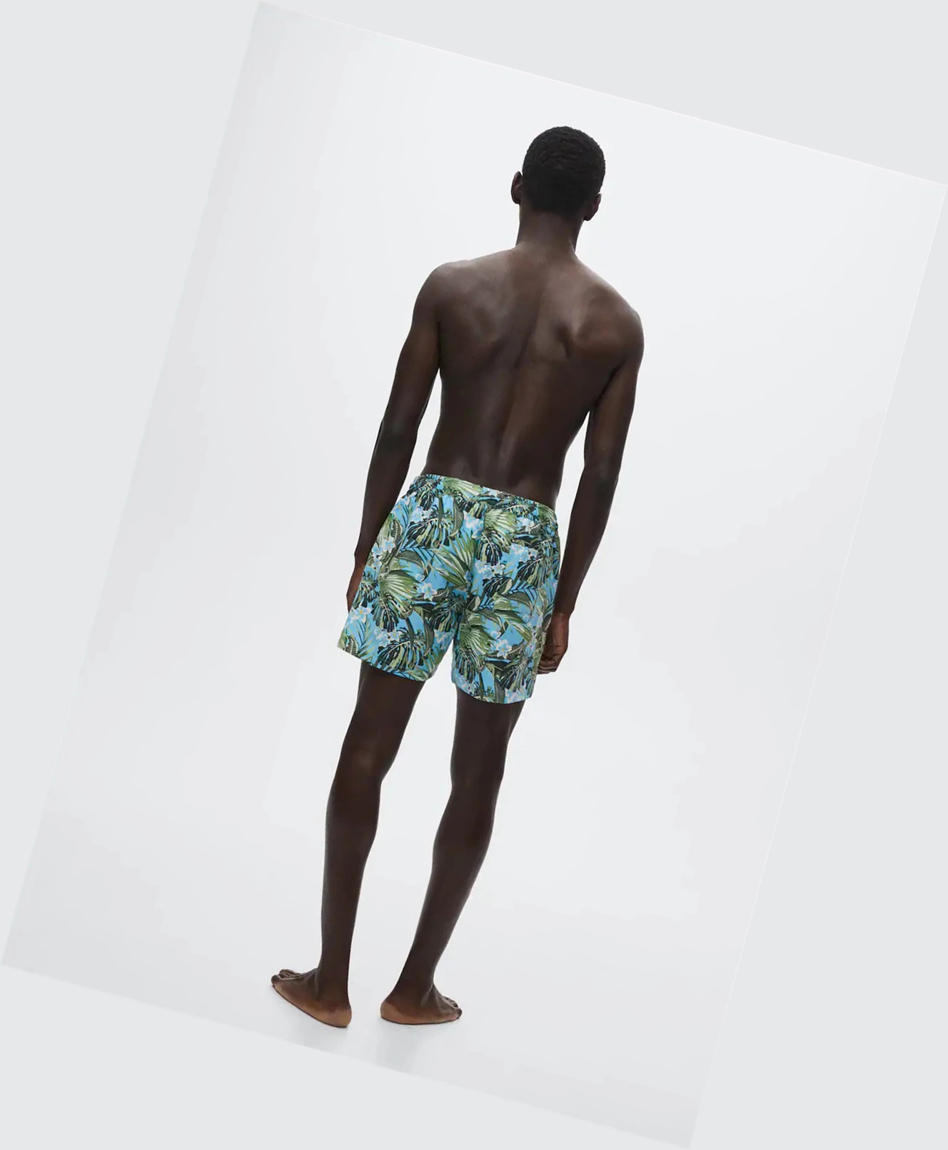 Plavky Mango Hawaiian Print Panske Modre | SK862711